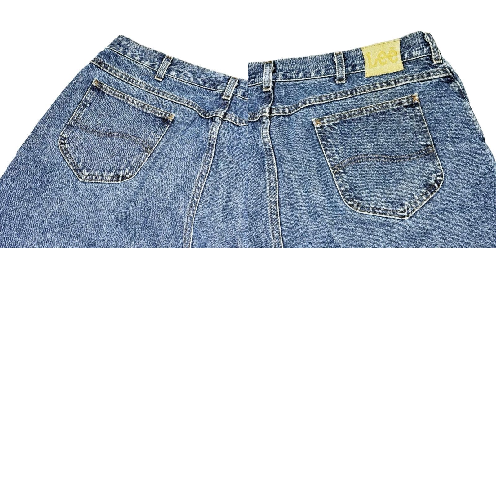 Lee VINTAGE Lee Jeans Mens 38x30 Blue Denim 90s Straight 5-Pocket Zip Button Casual Comfort Size US 38 / EU 54 - 8 Thumbnail