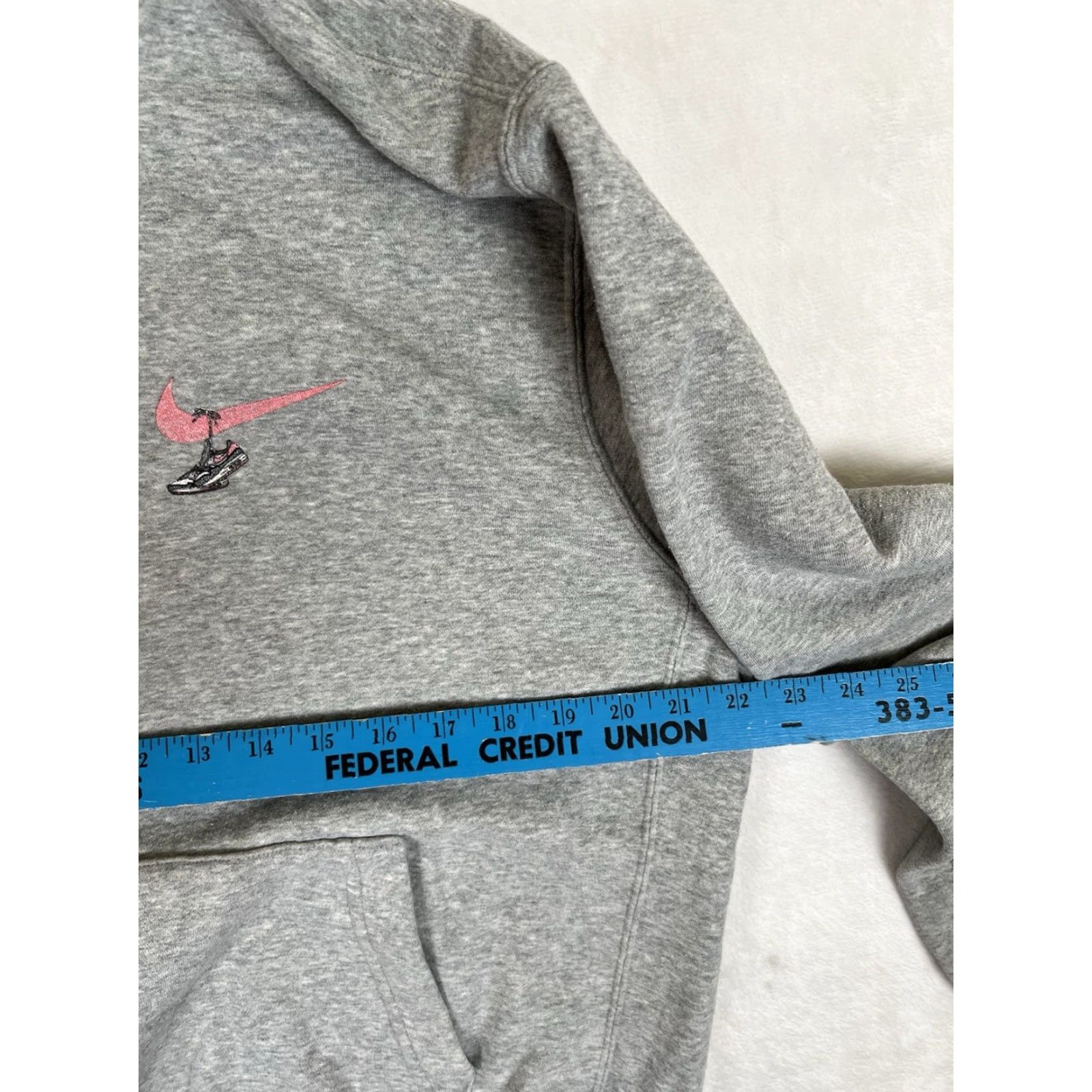 Nike VINTAGE Nike Air Hoodie Sweatshirt Men Size M Gray Swoosh Y2K 90s Sports USA Max Pullover Size US M / EU 48-50 / 2 - 5 Thumbnail