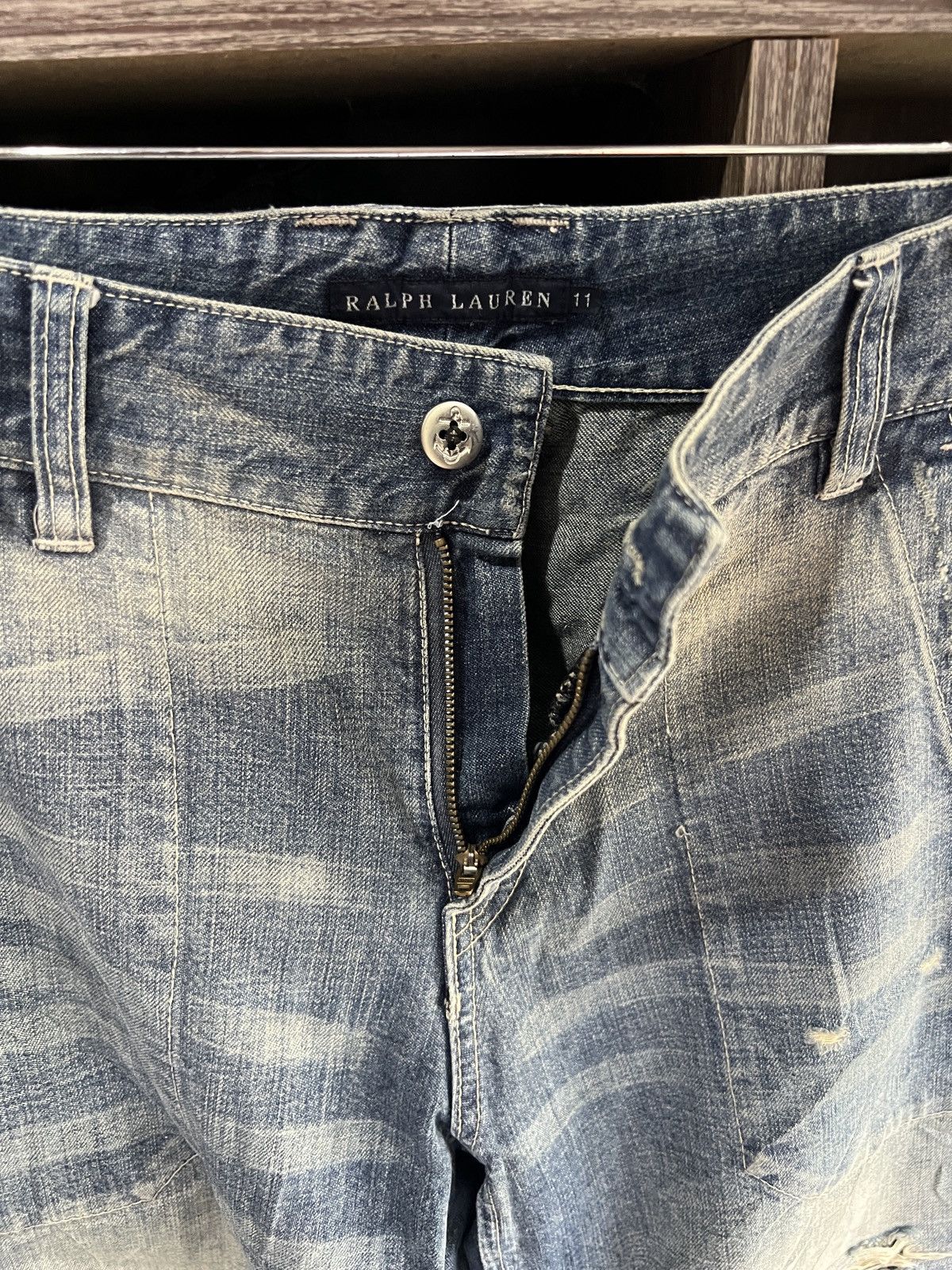Ralph Lauren 🔥Vintage Ralph Lauren Wide Leg Denim Size 31" - 10 Thumbnail
