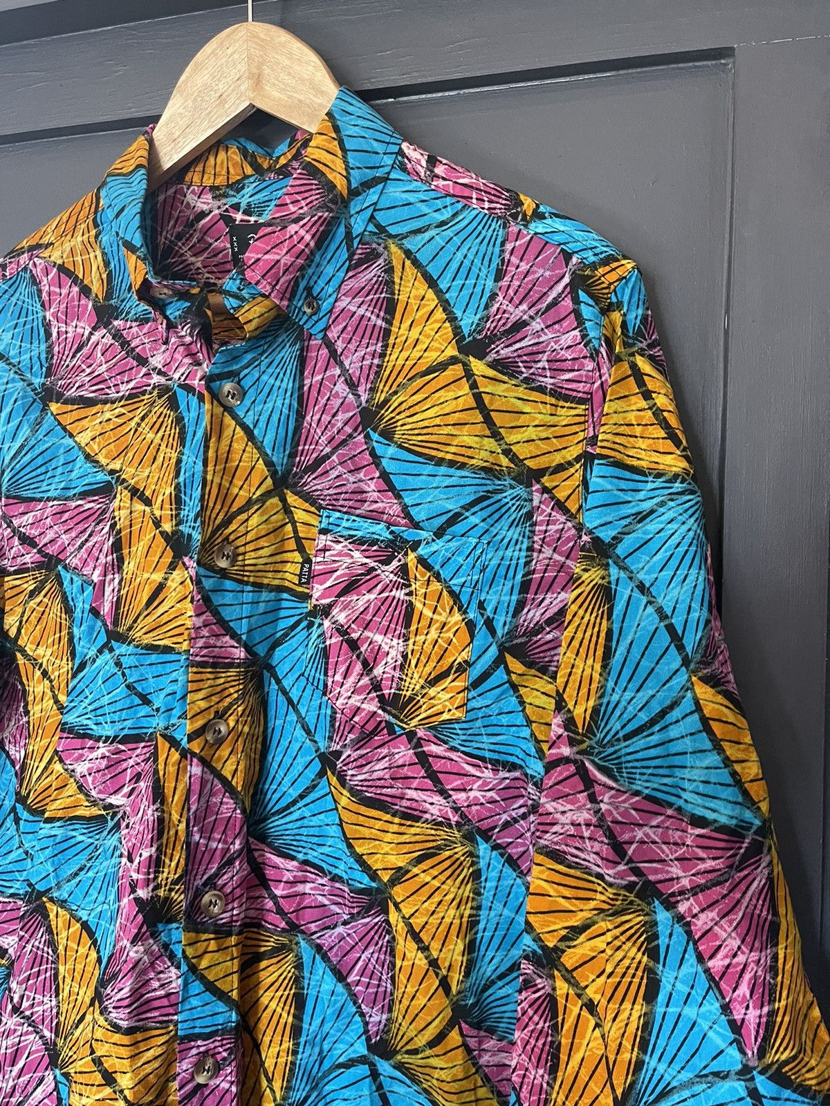 Patta Patta multicoloured acid cotton shirt Size US L / EU 52-54 / 3 - 5 Thumbnail