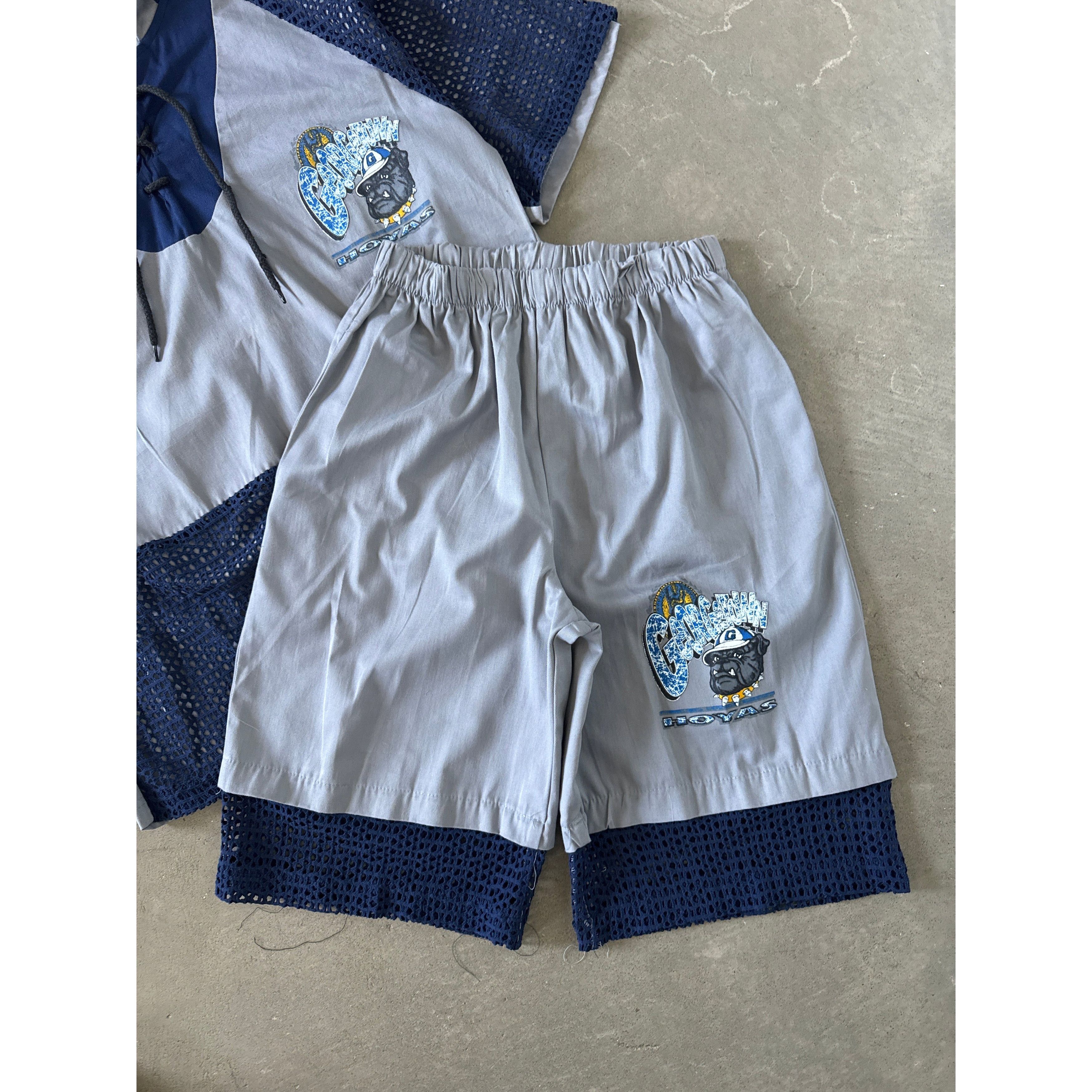 Vintage Vintage 90s Dallas Cowboys Hoodied Tee Shorts Set Size US M / EU 48-50 / 2 - 2 Thumbnail