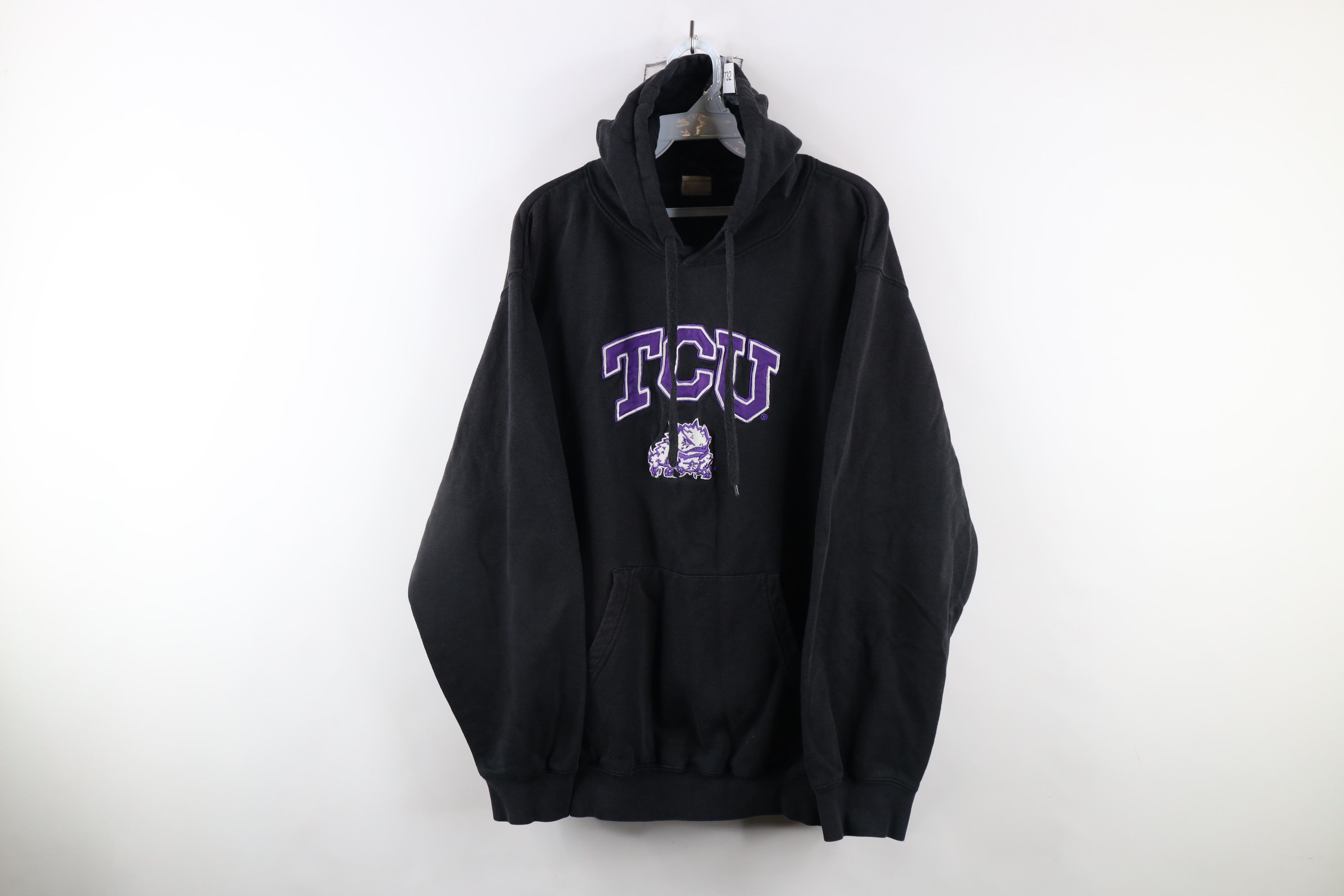 Vintage Vintage Texas Christian University TCU Horned Frogs Hoodie Size ONE SIZE - 1 Thumbnail
