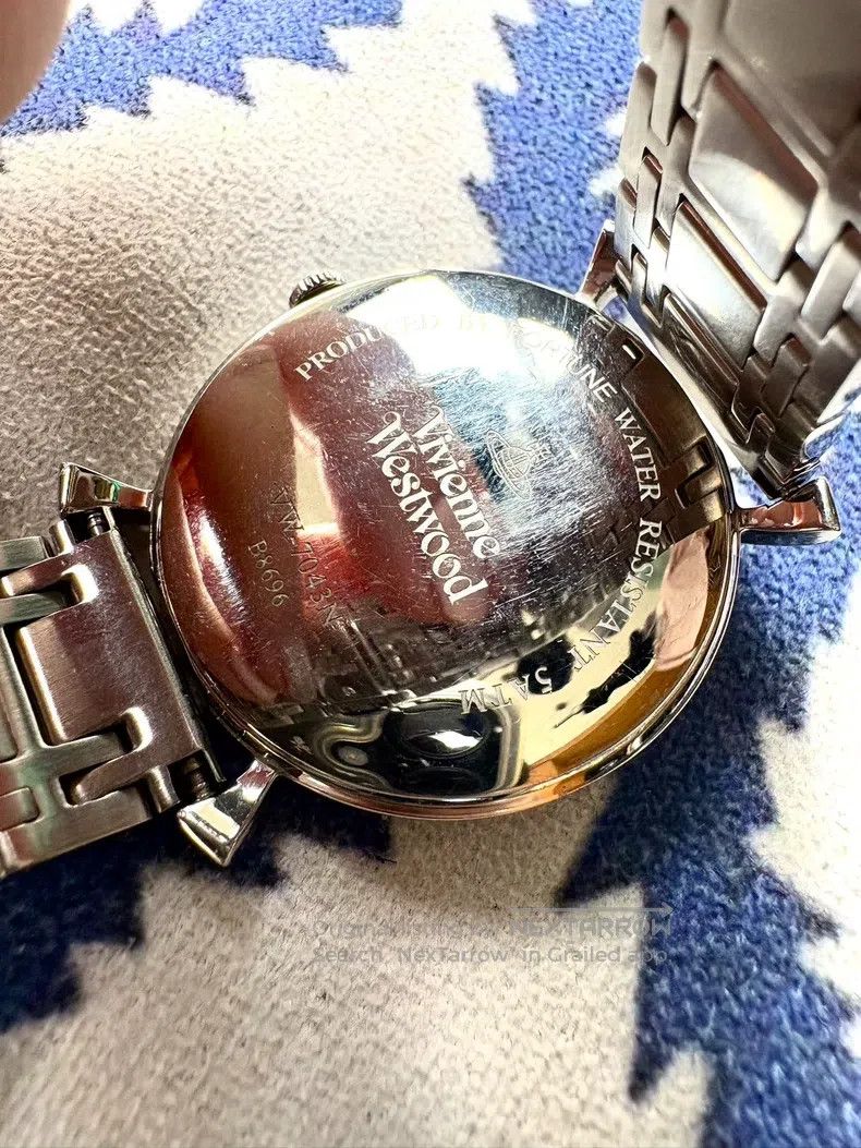 Vivienne Westwood Vivienne Westwood Pink Saturn dial silver bracelet watch Size ONE SIZE - 5 Thumbnail