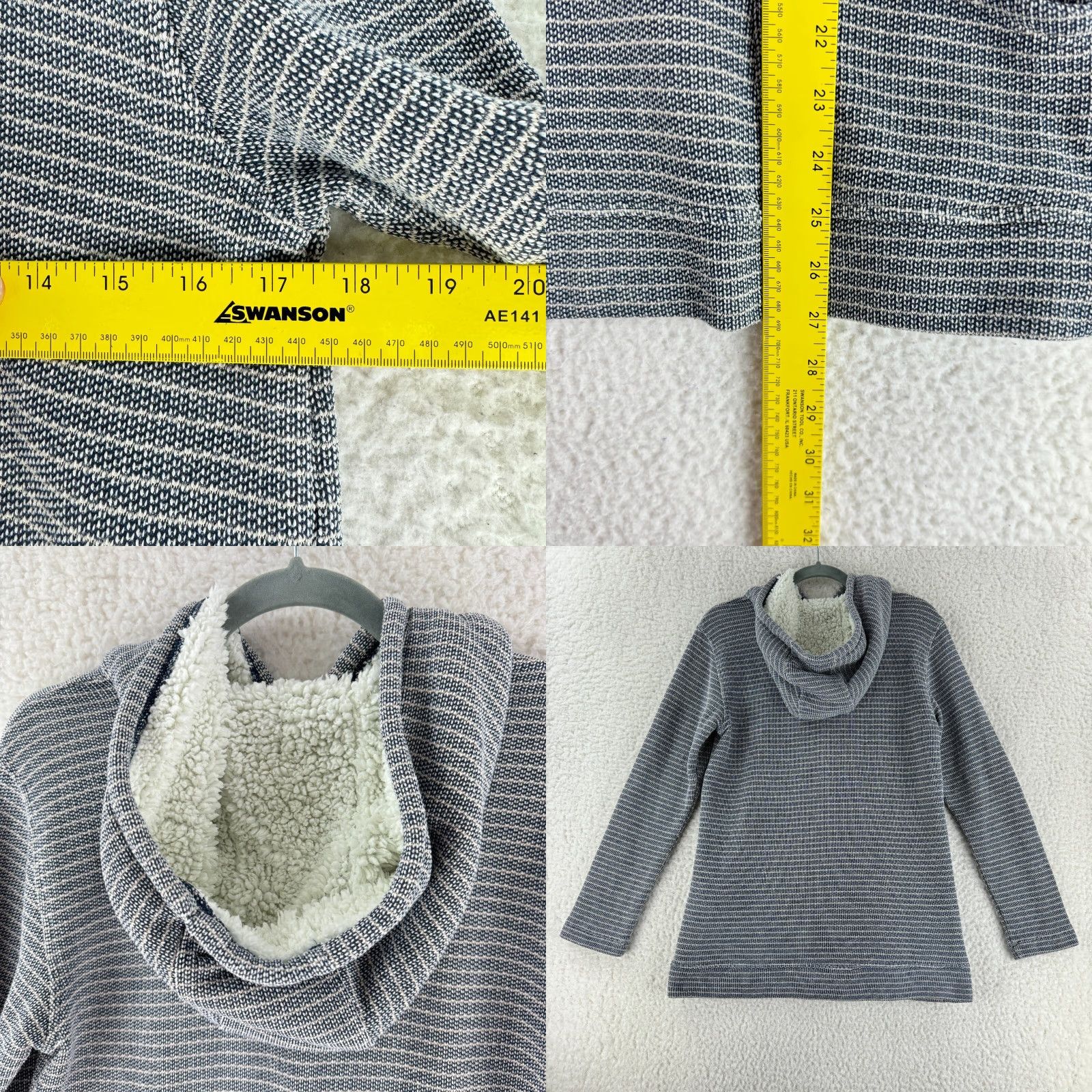 J. Jill J. Jill Fit Blue Knit Pullover Hoodie Sweater Womens Size S Long Sleeve (Crew Neck) Pullover Casual Vintage: No, etc Size S / US 4 / IT 40 - 8 Thumbnail
