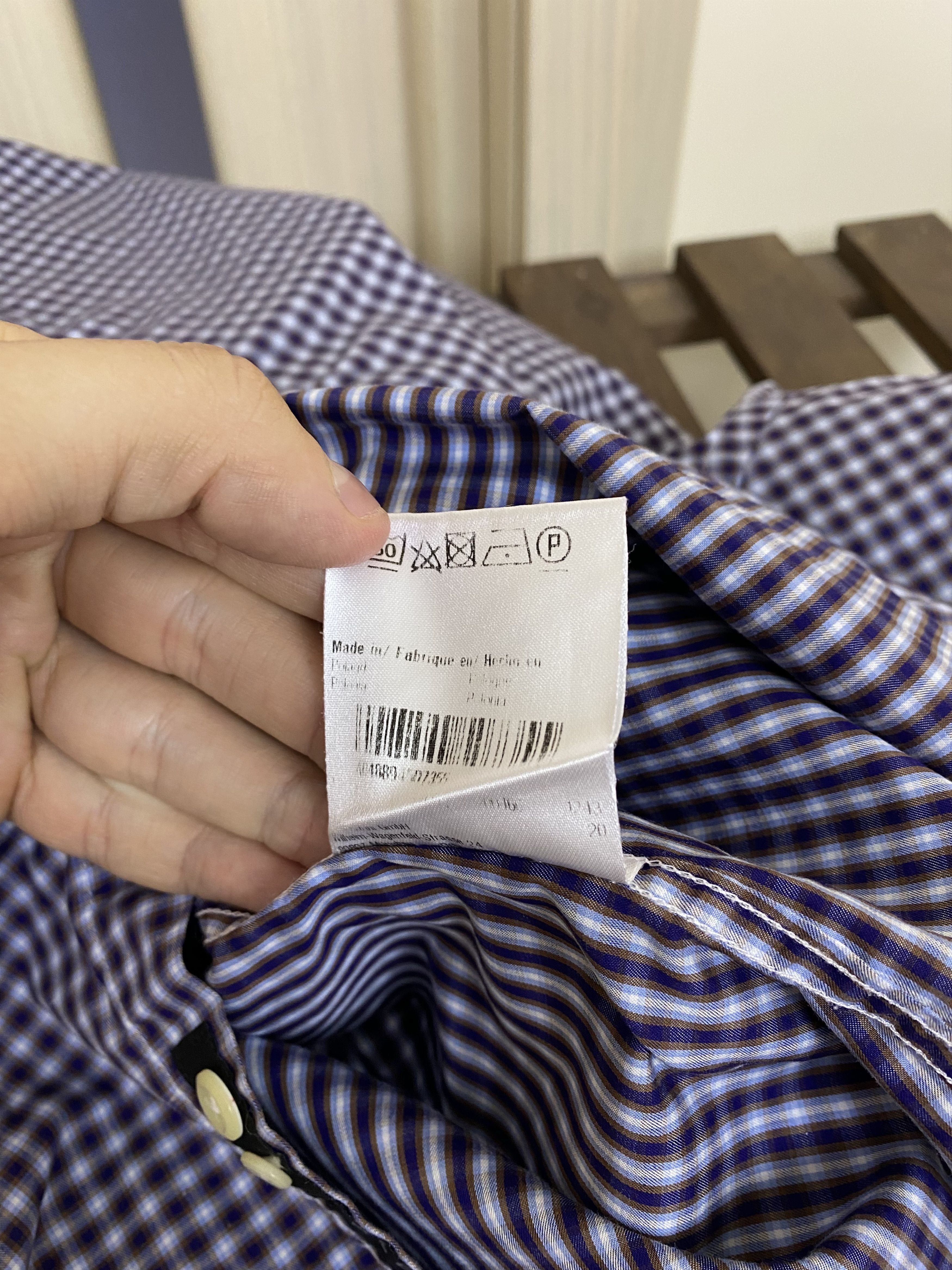 Baldessarini Baldessarini checkered stripped classic shirt Size US M / EU 48-50 / 2 - 12 Thumbnail