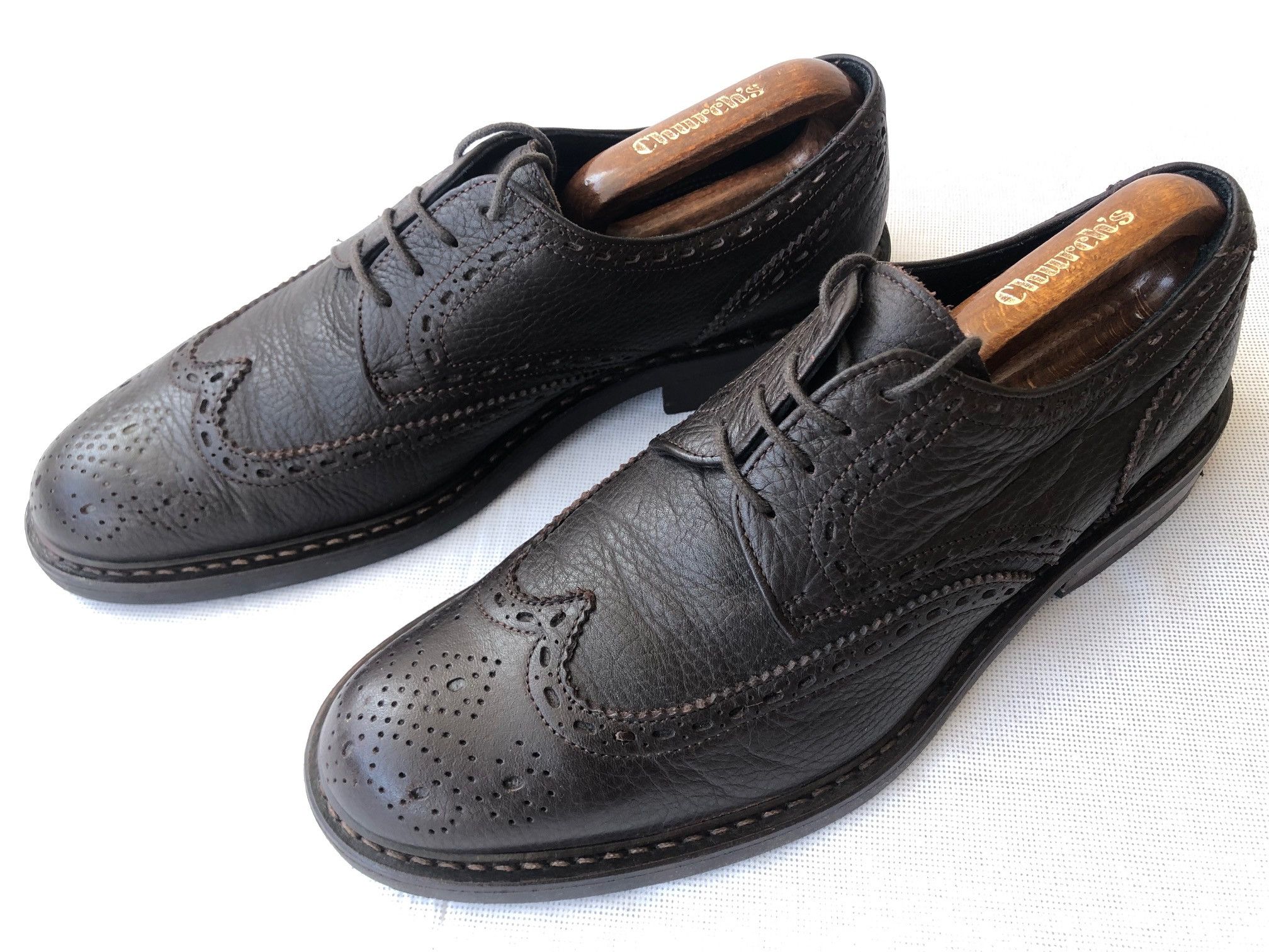 Jeffery West M&S Autograph by Jeffery West brown leather Derby shoes Size US 9.5 / EU 42-43 - 1 Thumbnail