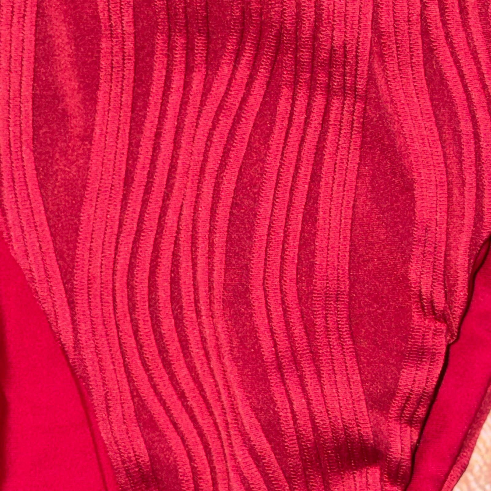 Other Zaful Red Textured Bikini Set NWT Size ONE SIZE - 4 Thumbnail