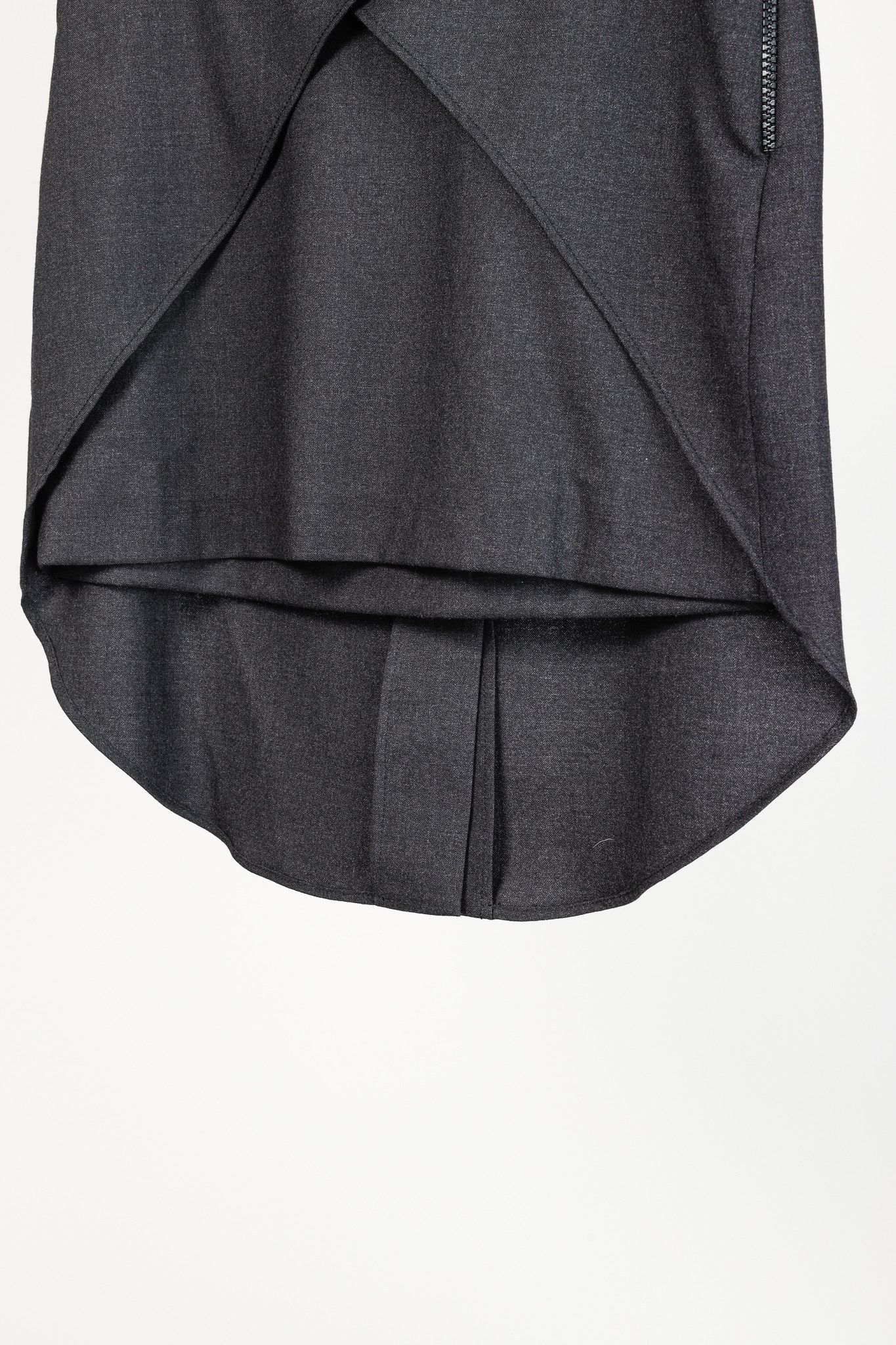 Brunello Cucinelli Brunello Cucinello Grey Wool Layered Fish-Tail Mini Skirt Size 27" / US 4 / IT 40 - 5 Thumbnail