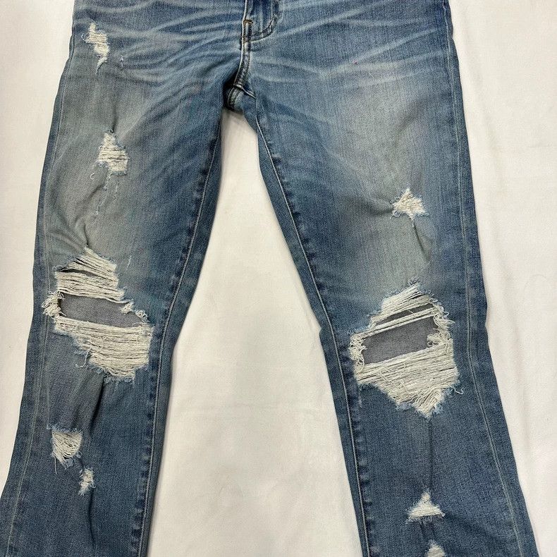 Amiri Amiri Washed double knee destruction denim pants Size US 33 - 3 Thumbnail
