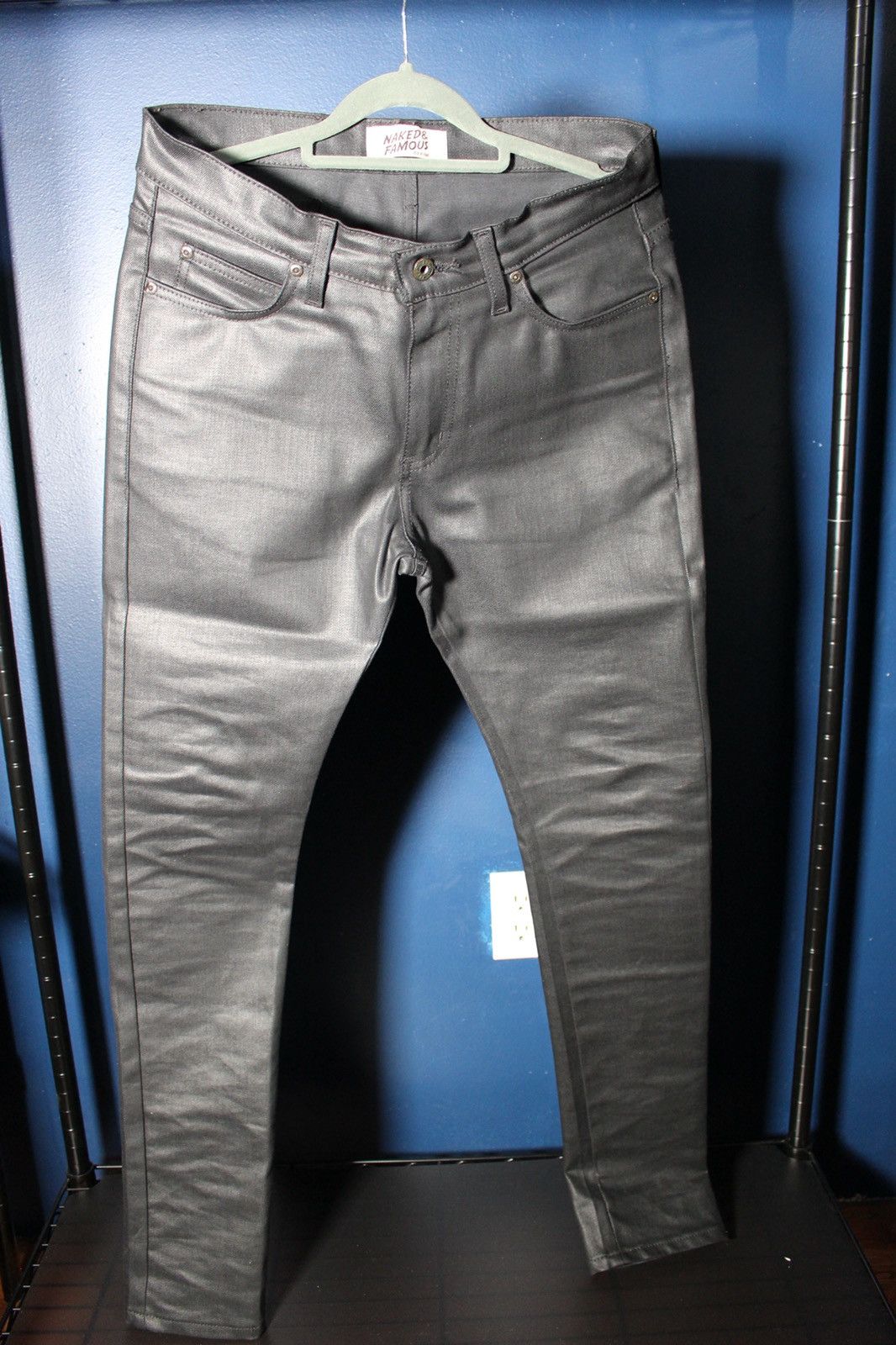 Naked & Famous NAKED & FAMOUS STACKED GUY BLACK WAX COATED Size US 30 / EU 46 - 1 Thumbnail