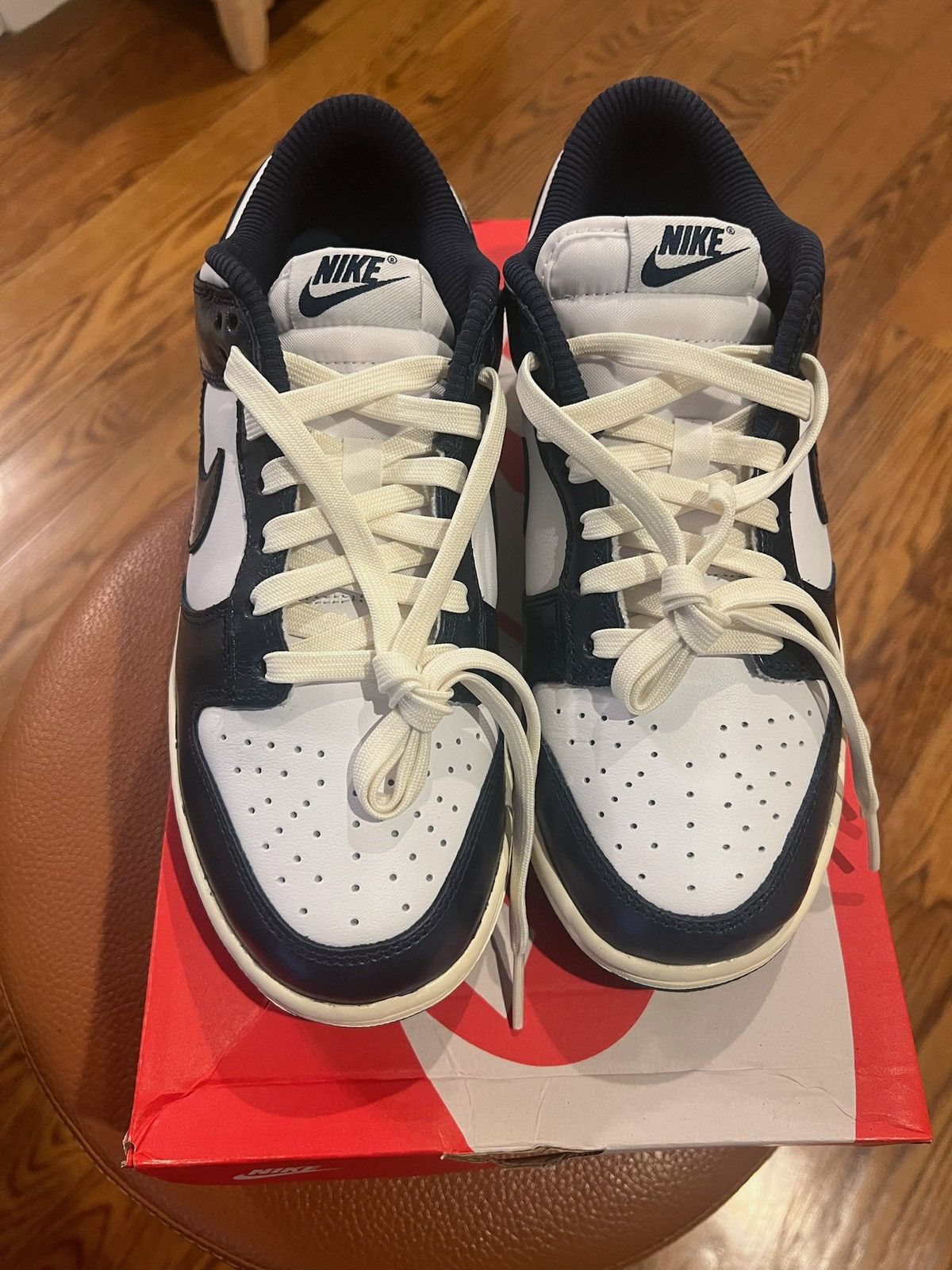 Nike Nike Dunk Low PRM - Vintage Navy ( SZ W8) Size US 8 / IT 38 - 3 Thumbnail
