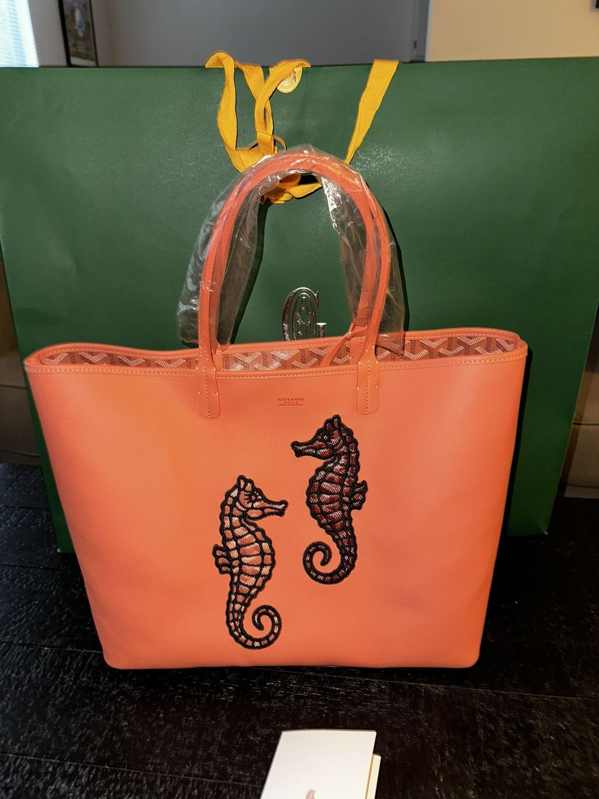 Goyard Goyard Coral Embroidered Seahorse Anjou PM Size ONE SIZE - 7 Thumbnail