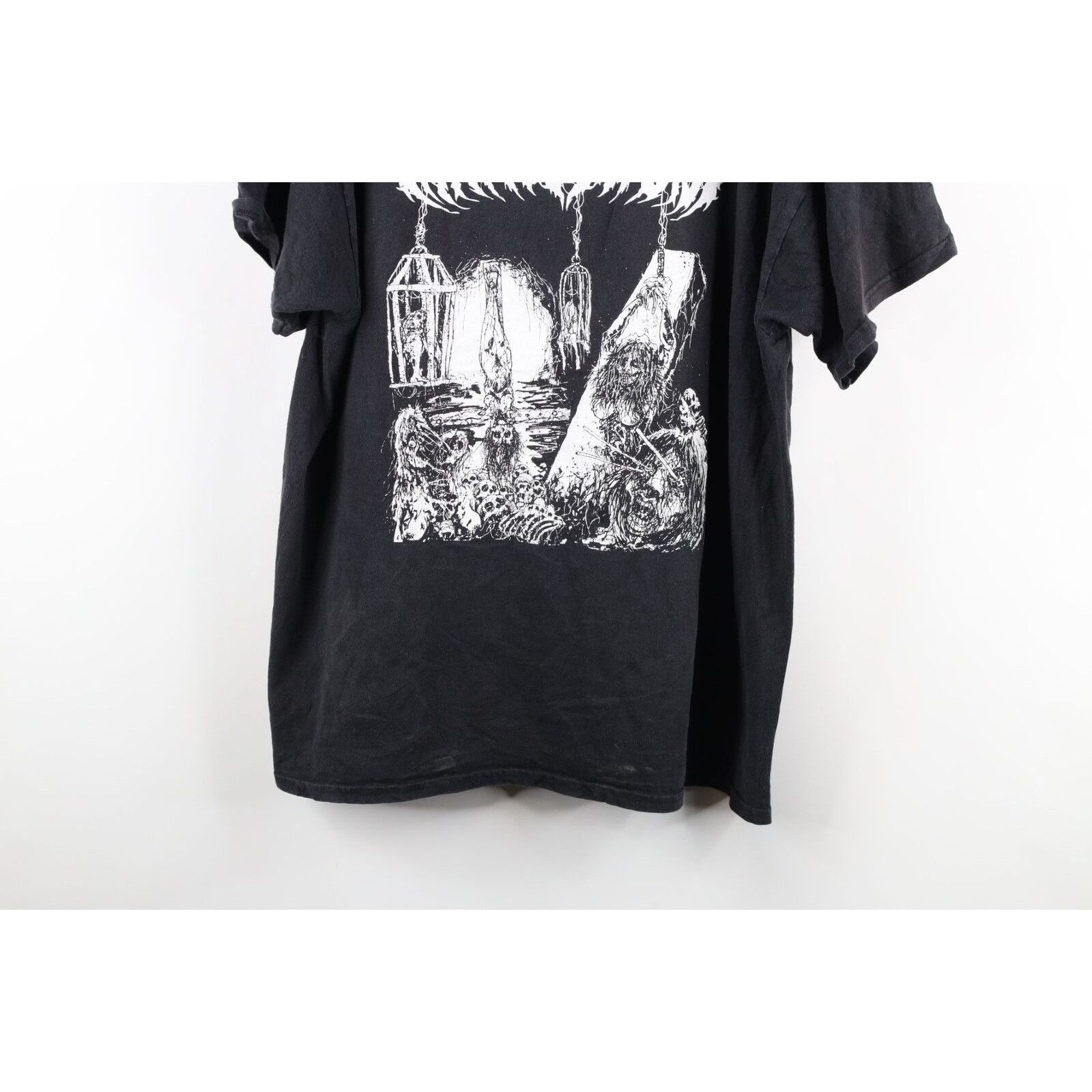 Vintage Retro Faded Carnographer Death Metal Band T-Shirt Size US XL / EU 56 / 4 - 3 Thumbnail