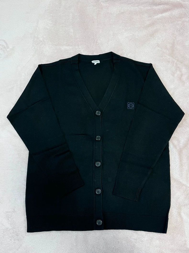 Loewe Loewe Black V-Neck Button Cardigan - dmc Size US L / EU 52-54 / 3 - 1 Thumbnail