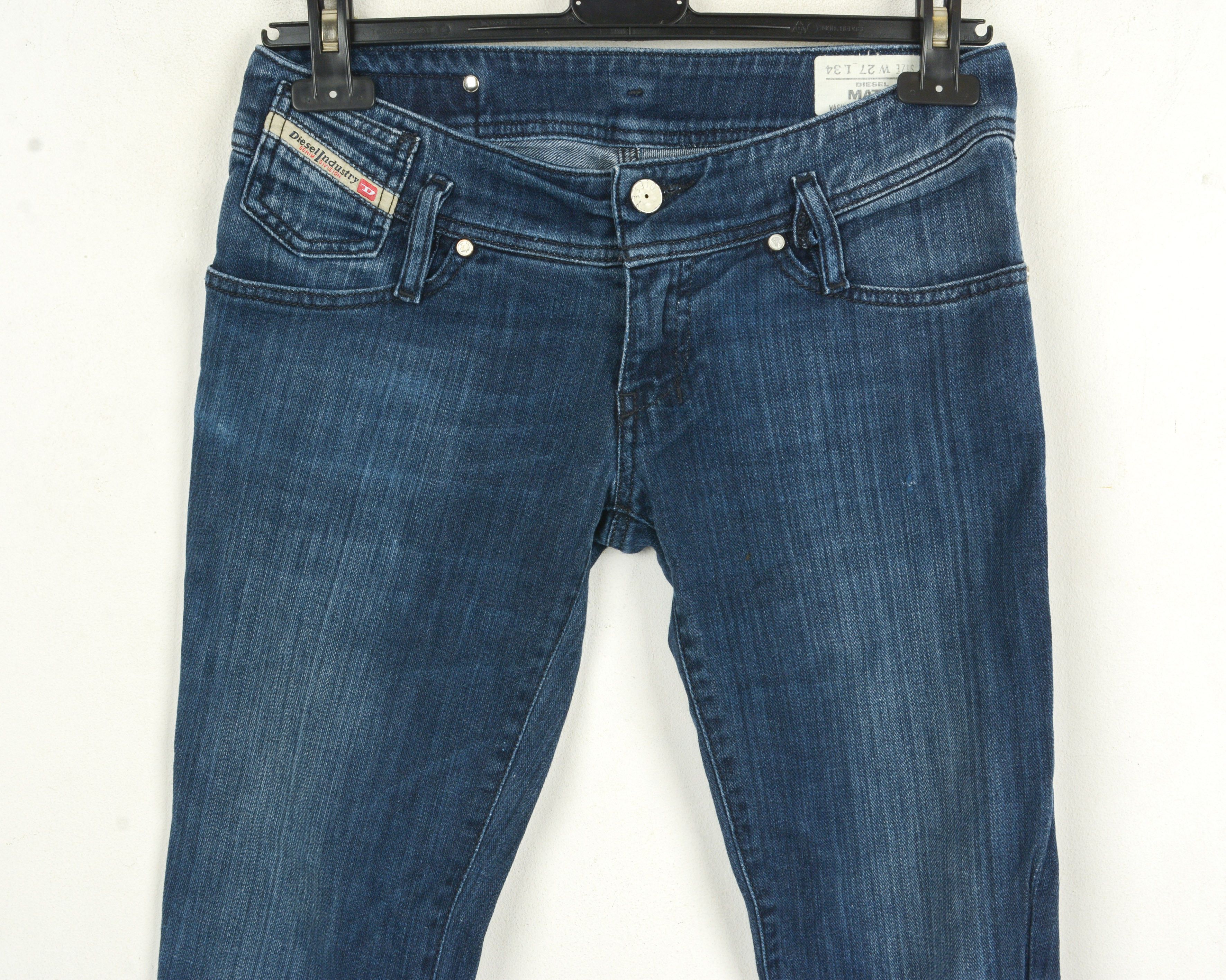 Diesel Matic W27 L34 Slim Skinny Low Waist Stretch Jeans Pants Size 27" / US 4 / IT 40 - 2 Thumbnail