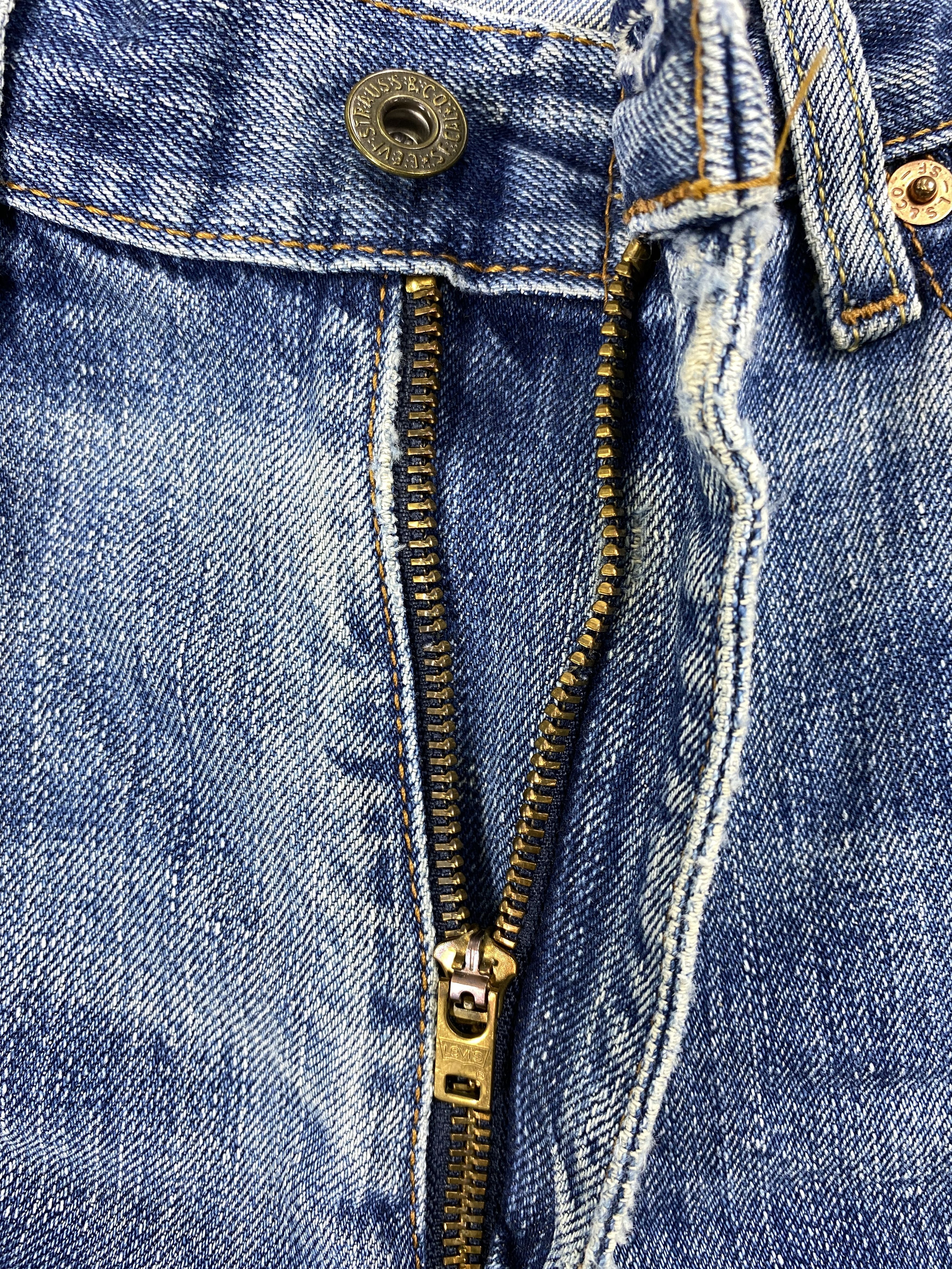 Levi's Distressed Blue Vintage Levi's 502 31x27 Denim -SJ069 Size US 31 - 7 Thumbnail