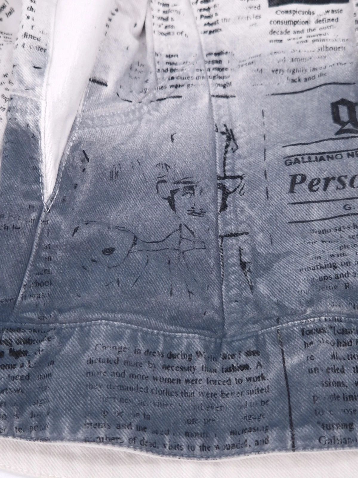 John Galliano Gazette Archive Denim Jacket Size M / US 6-8 / IT 42-44 - 10 Thumbnail