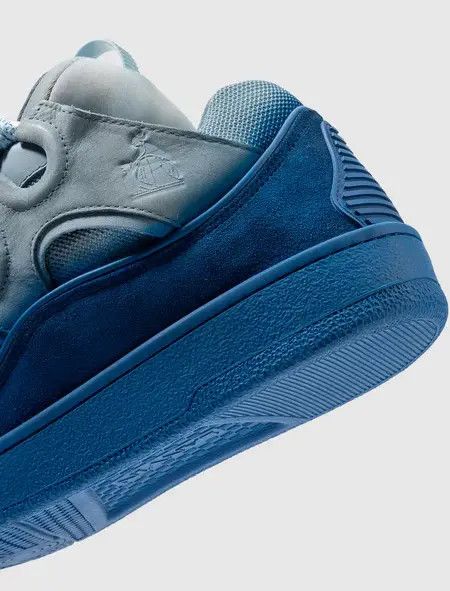 Lanvin oc11z0325 Curb Low-Top Sneakers in Blue Size US 11.5 / EU 44-45 - 3 Thumbnail