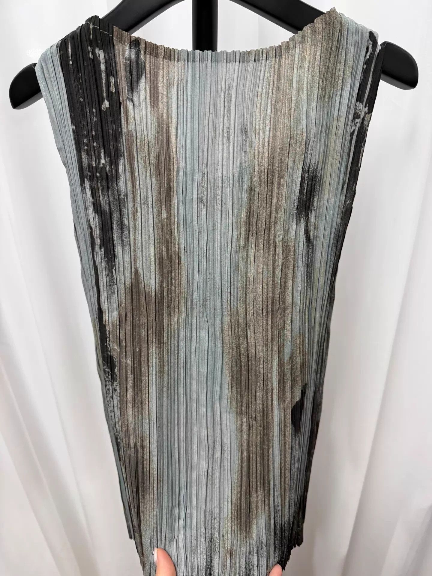 Issey Miyake ISSEY MIYAKE Ink Blot Burned Pleated Vest Size ONE SIZE - 3 Thumbnail