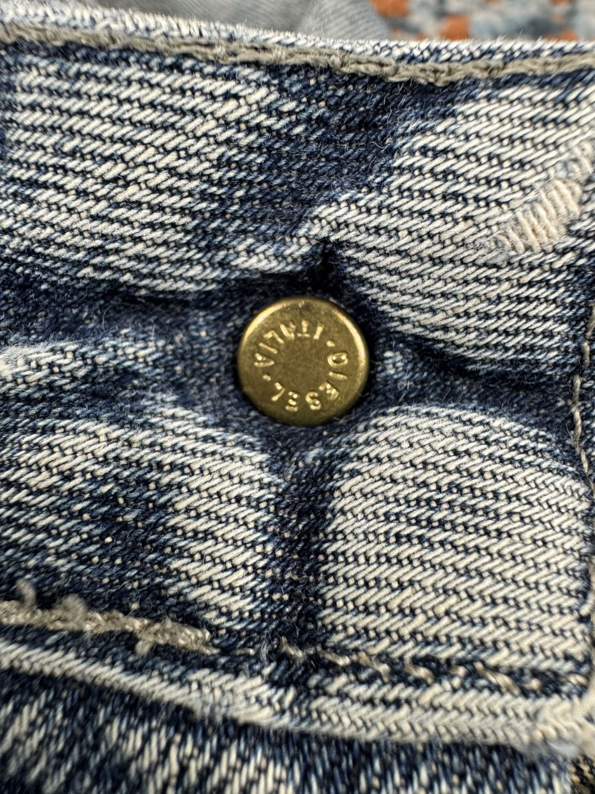 Diesel × Vintage Vintage Y2K Diesel washed denim katana jacket cropped fit Size M / US 6-8 / IT 42-44 - 18 Thumbnail