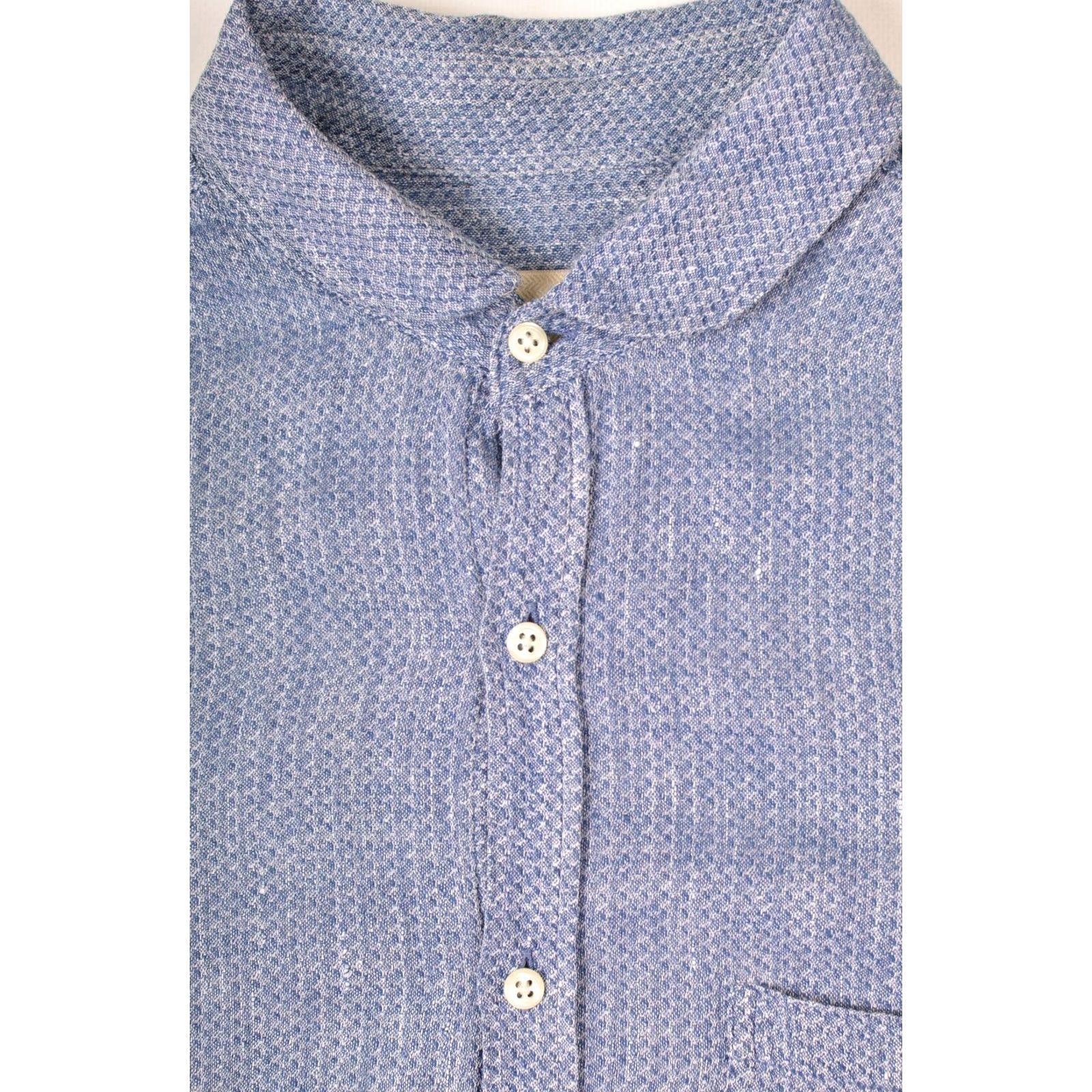 Oliver Spencer Oliver Spencer Blue Linen Long Sleeve Button-Up Shirt 16 Mens Size US L / EU 52-54 / 3 - 2 Thumbnail
