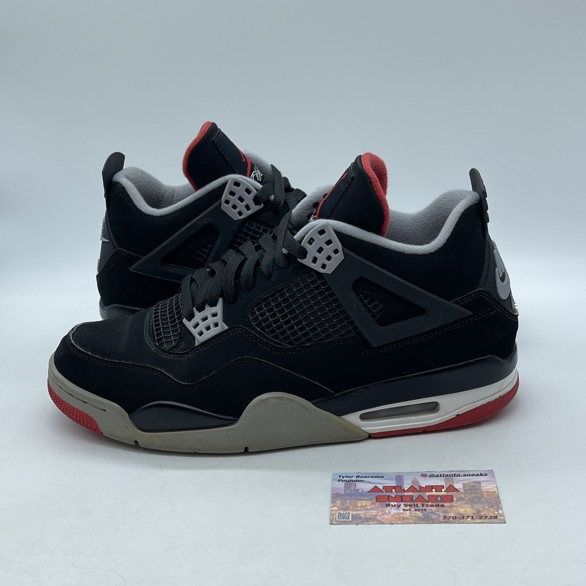 Jordan Brand Air Jordan 4 bred Size US 10.5 / EU 43-44 - 1 Thumbnail