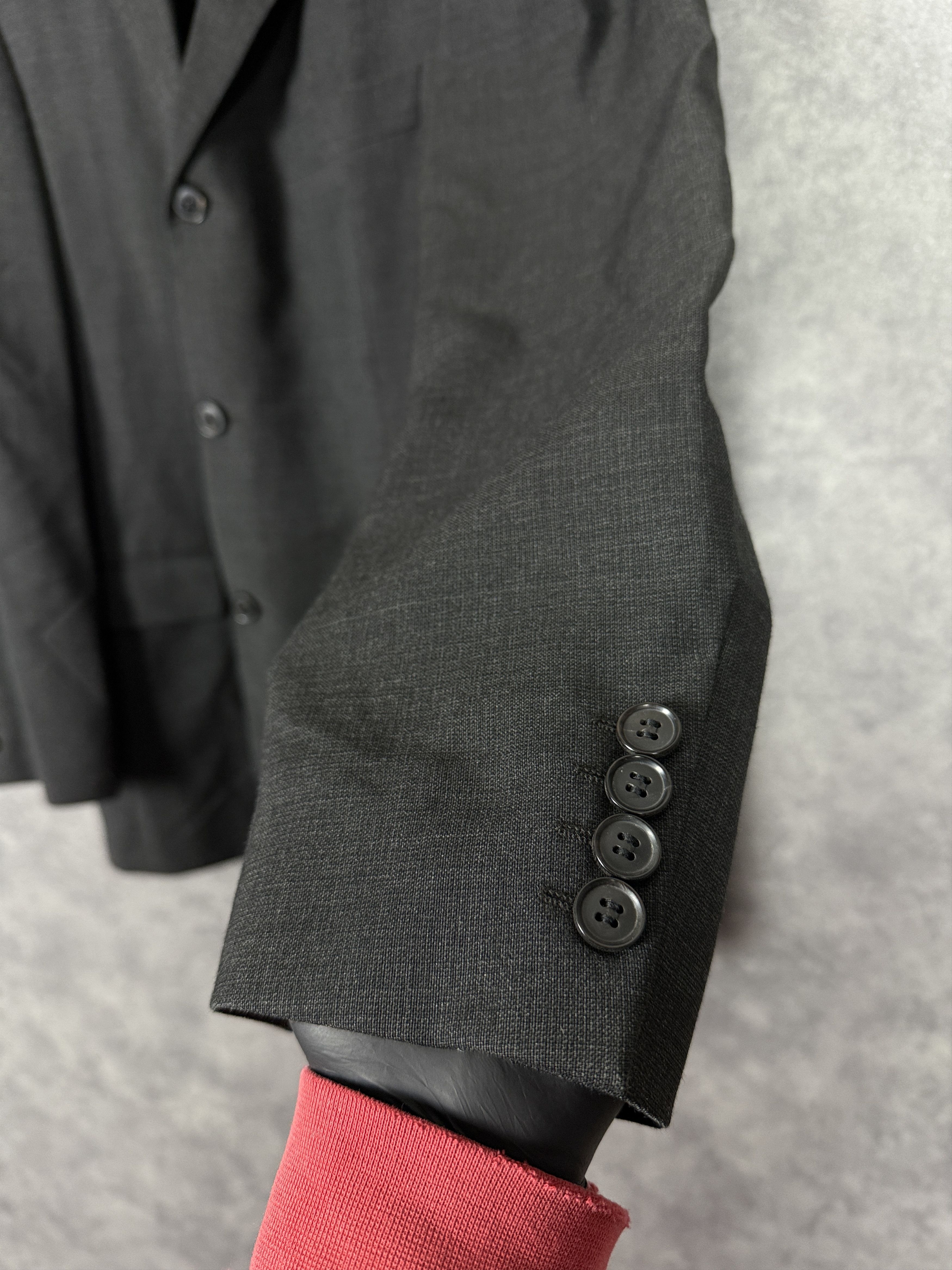 Hugo Boss Black Hugo Boss Virgin Wool blazer wool single-breasted old Size 50R - 3 Thumbnail