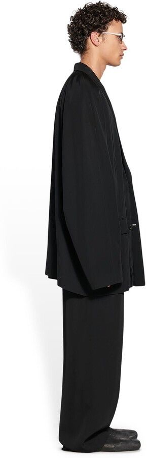 Balenciaga o1bcso1str1124 Raglan Tailored Jacket in Black Size US M / EU 48-50 / 2 - 4 Thumbnail
