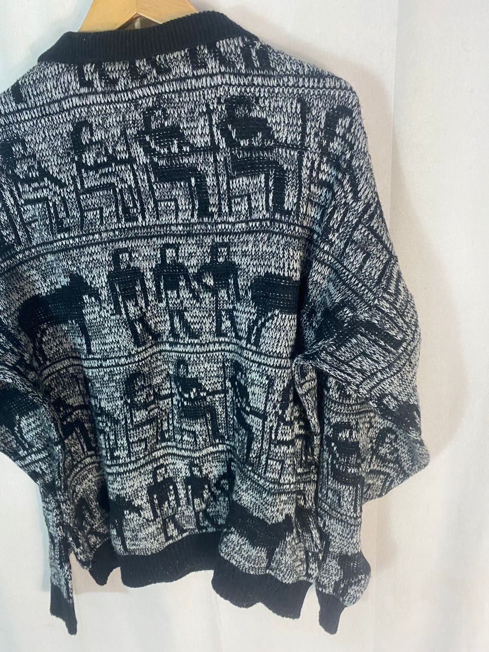Designer × Japanese Brand × Vintage Unisex 🔥La’fiori dessin fullprint knitwear sweatshirt Size US L / EU 52-54 / 3 - 11 Thumbnail