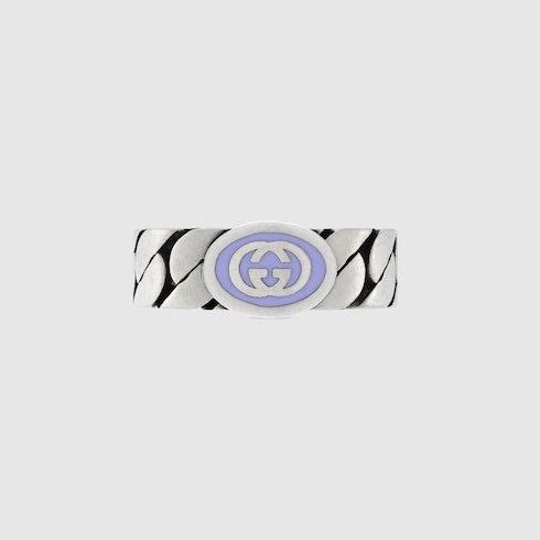 oc11z0126 Size: 13 / Interlocking Enamel Ring In Multicolor