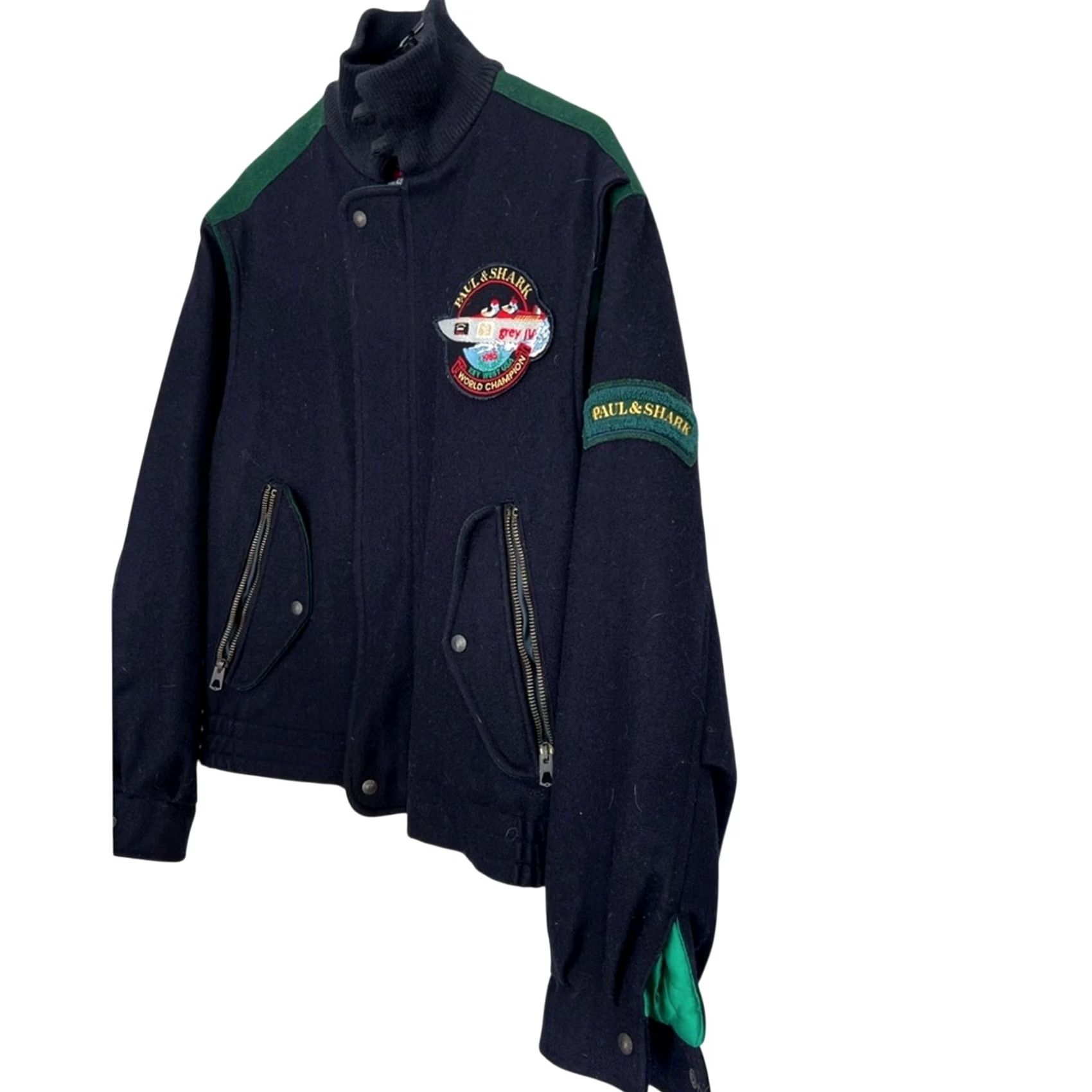 Paul & Shark Paul & Shark Yachting Varsity Jacket Wool Blend Size S Mens Black 1985 RARE Size US S / EU 44-46 / 1 - 2 Thumbnail