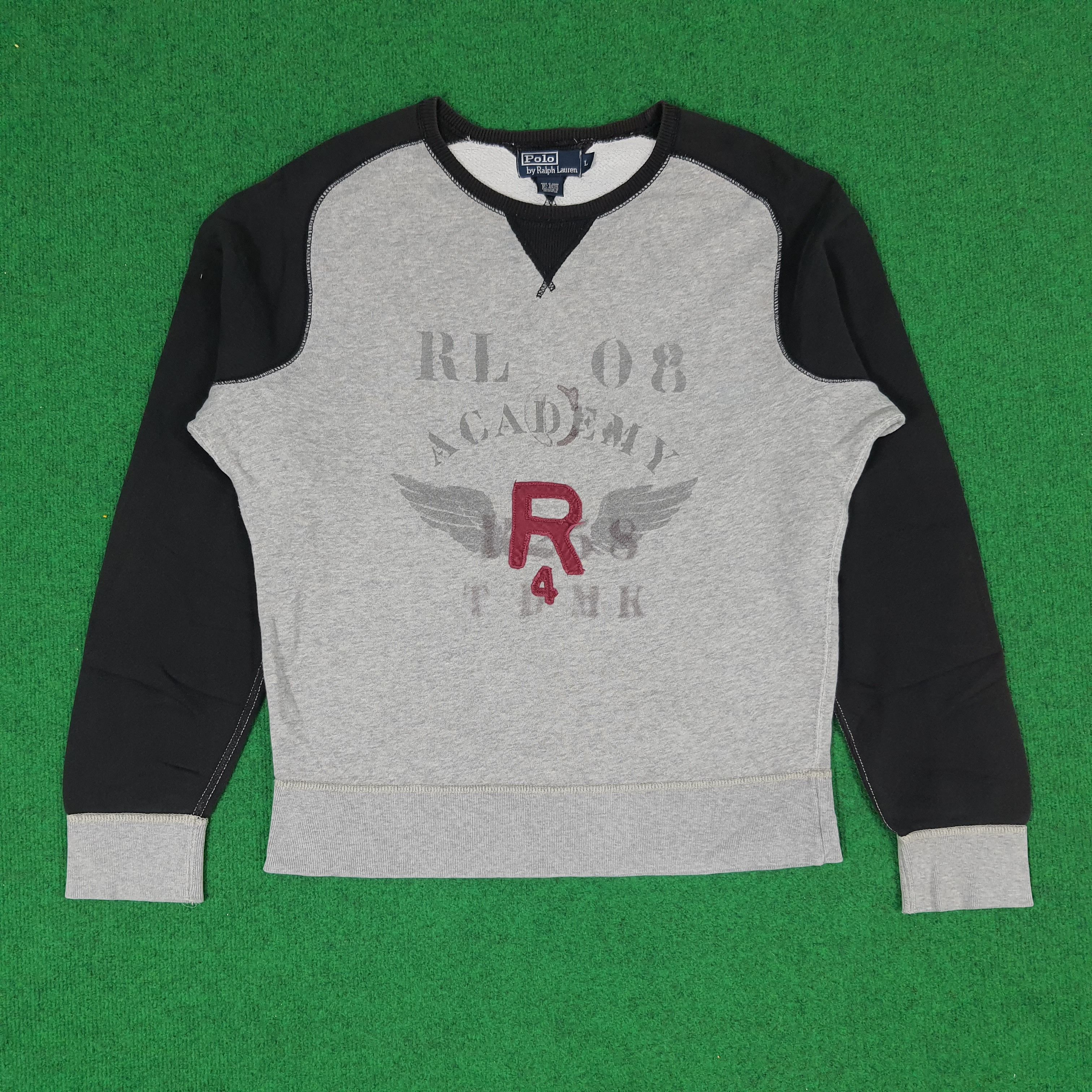 Polo Ralph Lauren × Vintage Vintage POLO by Ralph Lauren Raglan Sweatshirts Size US L / EU 52-54 / 3 - 1 Thumbnail