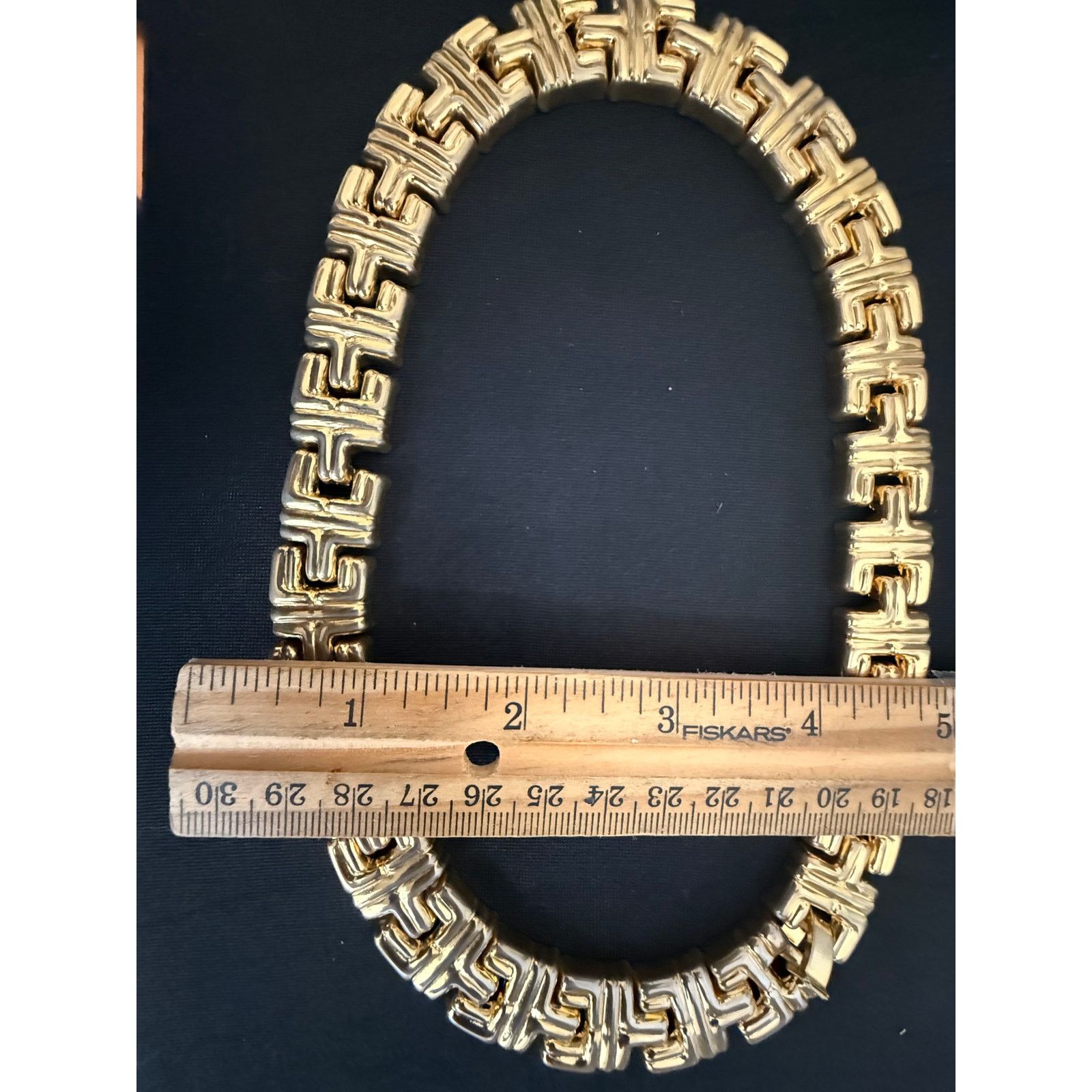 Other Vintage Gold Tone Link Necklace Statement Chunky 18” 90grams Size ONE SIZE - 9 Thumbnail