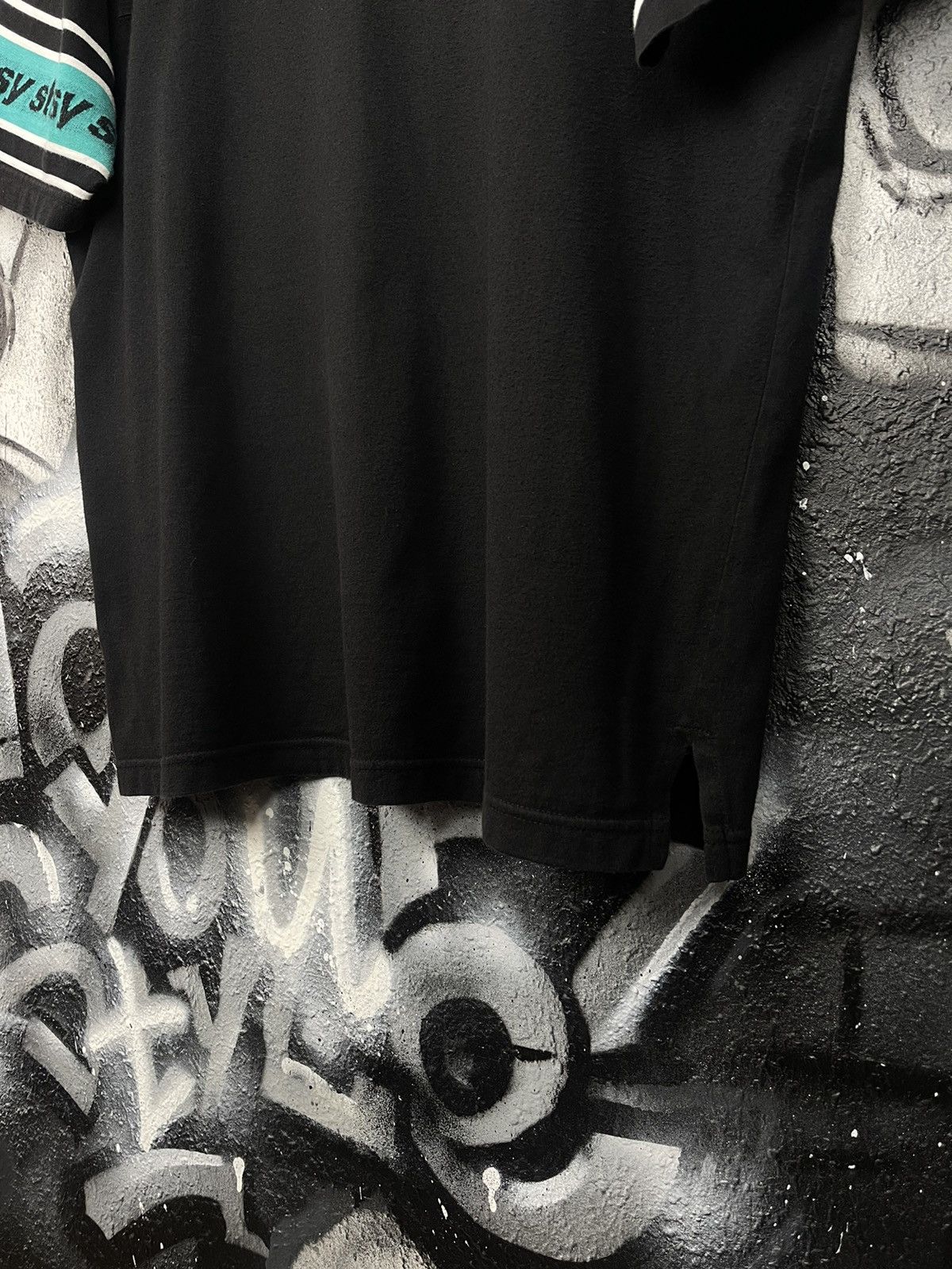 Stussy Stussy Sleeve Stripe Crew T-Shirt Black Men’s Size M Size US M / EU 48-50 / 2 - 7 Thumbnail