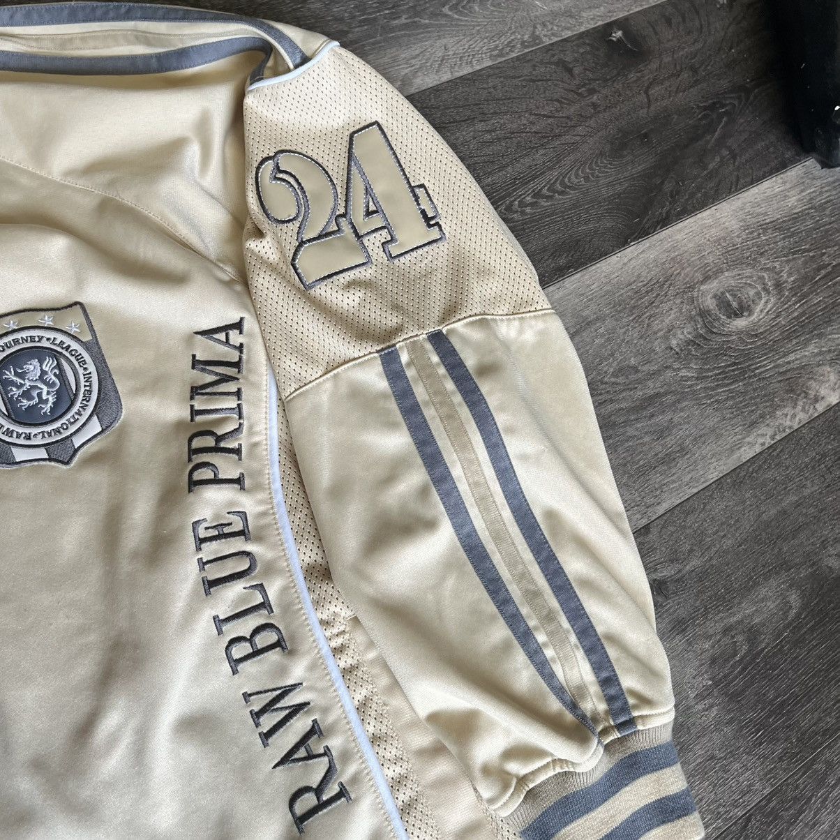 Vintage Vintage 2000s Raw Blue Prima Lion Stitch Zip Up Track Jacket Size US XL / EU 56 / 4 - 5 Thumbnail