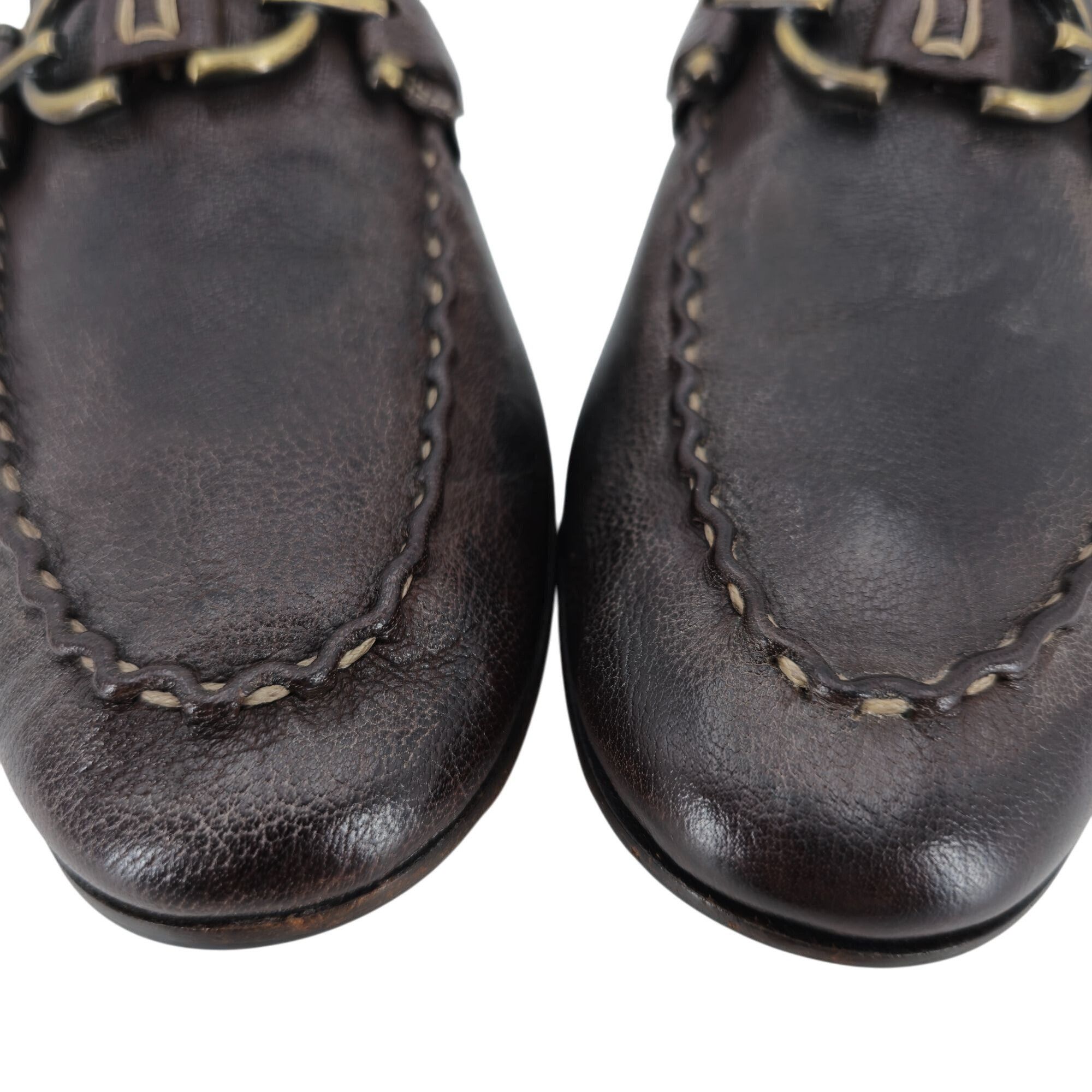 Donald Pliner Donald J. Pliner Signature Bit Loafers Mens 9.5 Brown Pebble Size US 9.5 / EU 42-43 - 8 Thumbnail