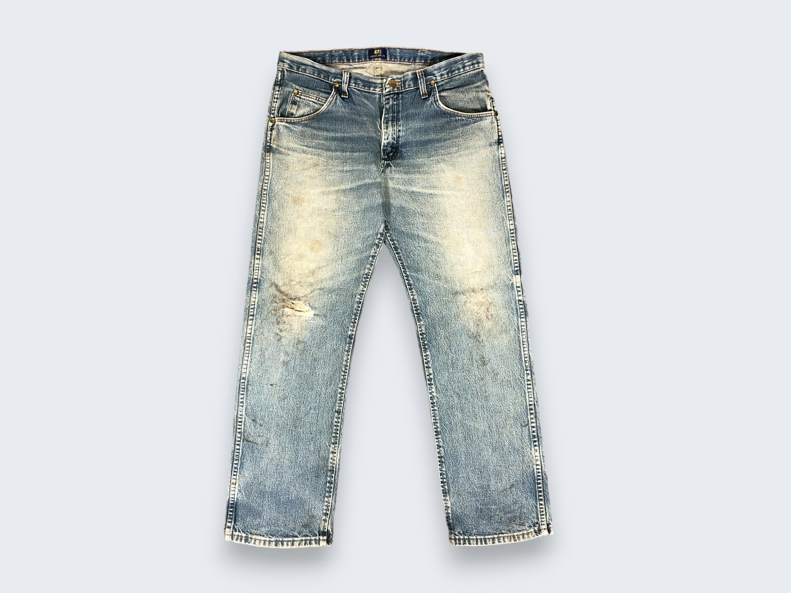 Vintage × Wrangler Vintage Wrangler Regular Fit Jeans Dirty L1004 Size US 36 / EU 52 - 1 Thumbnail