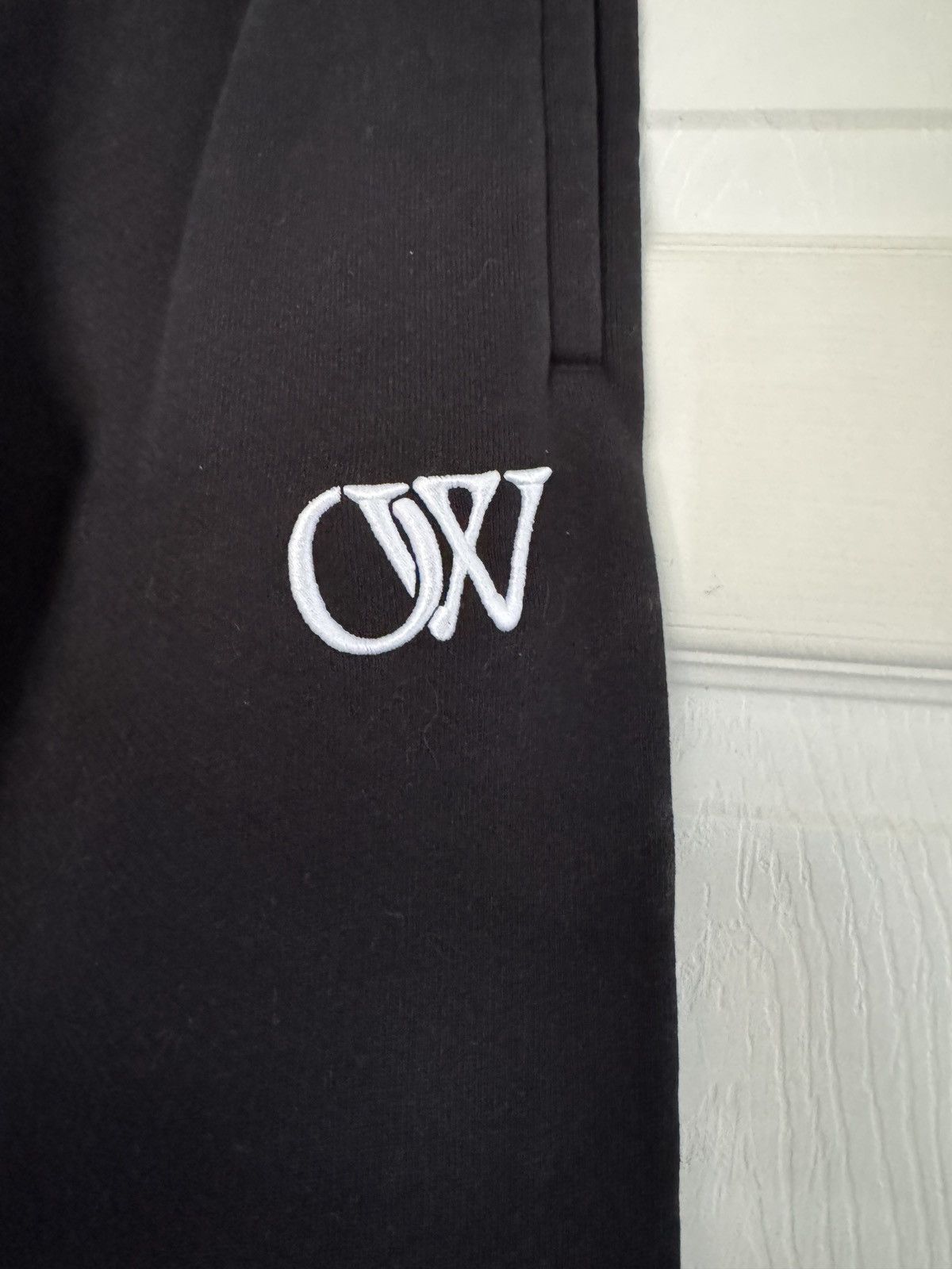 Off-White Off-White Embroidered Cuffed Sweatpants Size US 26 / EU 42 - 2 Thumbnail