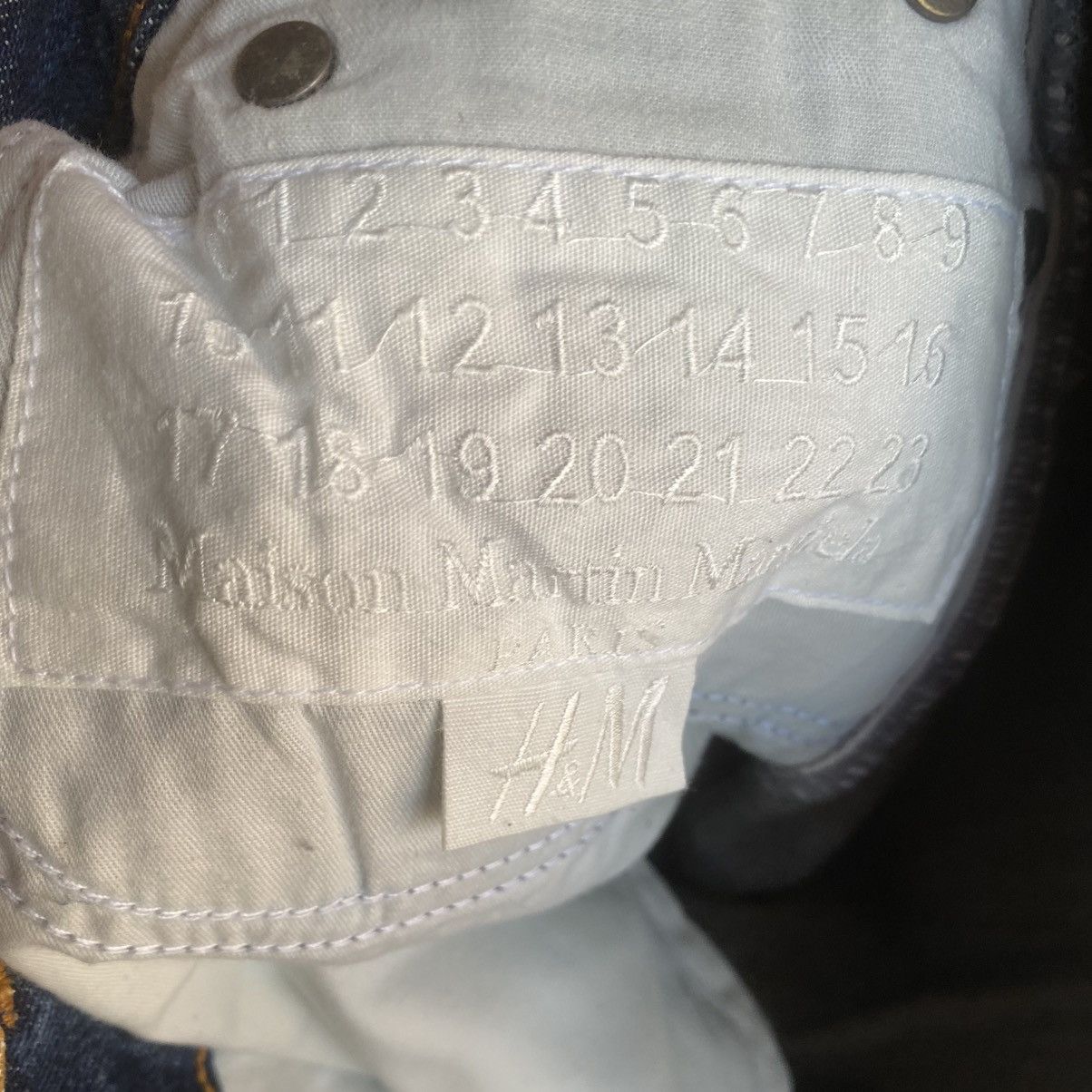 Maison Margiela AW12 Margiela x HM White Painted Denim Size US 29 - 7 Thumbnail