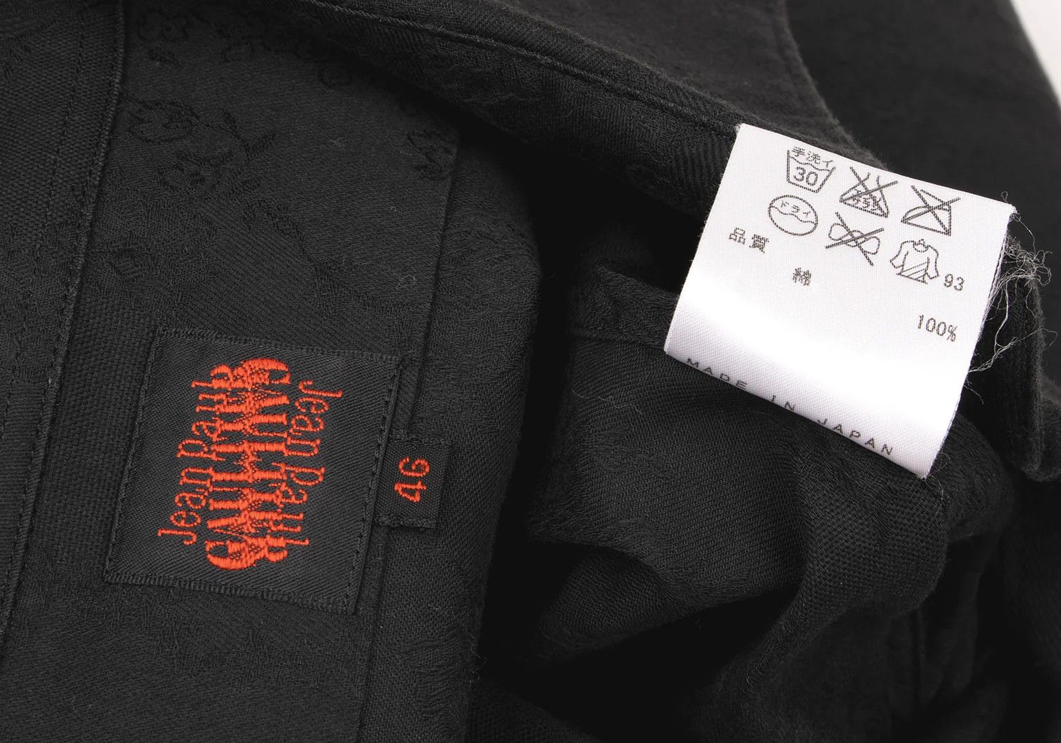 Jean Paul Gaultier Cotton Floral Jacquard Short Sleeve Shirt Black 46 Size US S / EU 44-46 / 1 - 16 Thumbnail