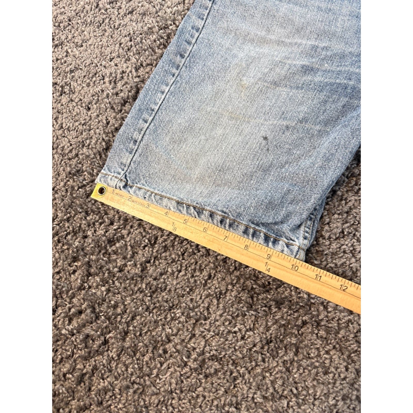 Levi's VINTAGE Levi's 505 Shorts Mens 38 Light Wash Baggy Relaxed Y2K 90s Skate Whiskered Blue Cotton Chino Mens Size US 38 / EU 54 - 3 Thumbnail