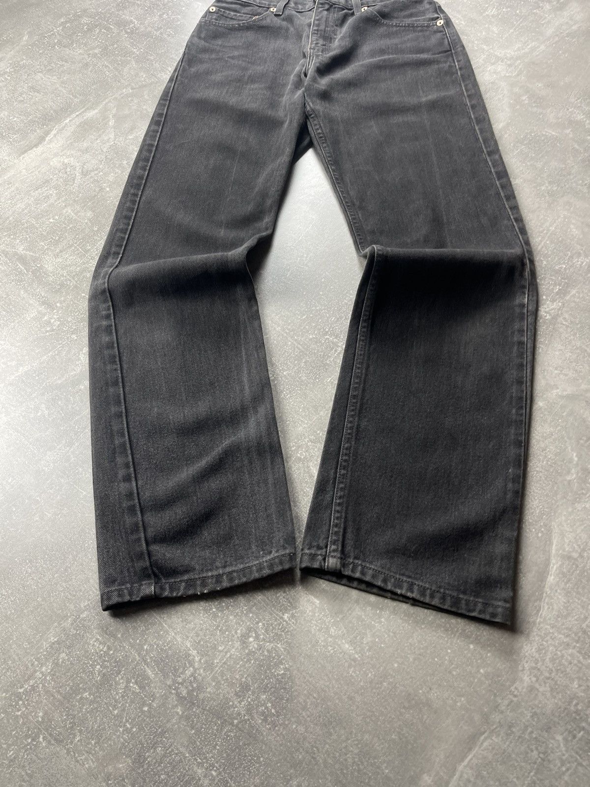 Levi's Levi Strauss & Co. 505 Regular Fit Black Denim Jeans 2000’s Size US 29 - 8 Thumbnail