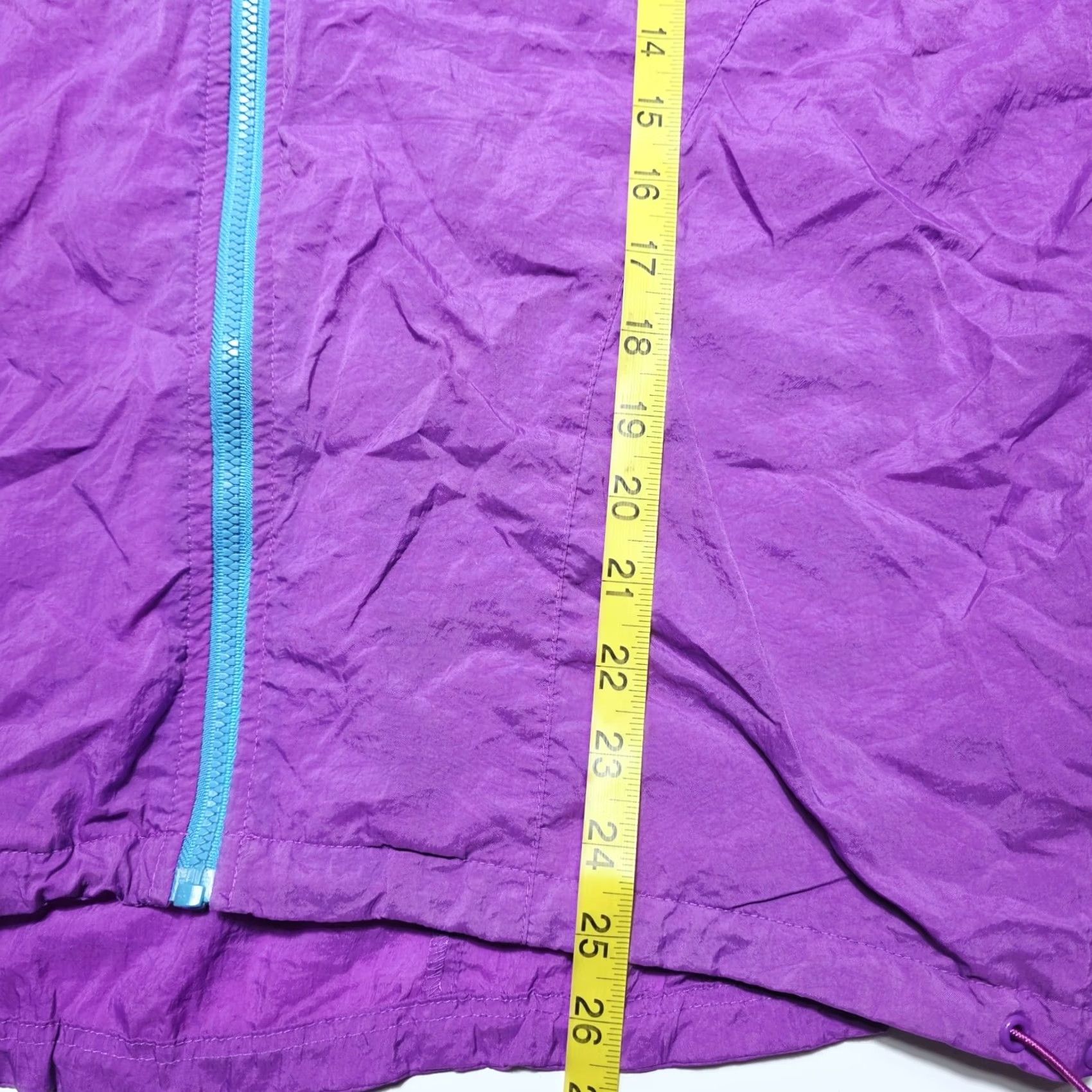 Nike VINTAGE Nike Windbreaker Women's XL Purple Full Zip Pockets 90s Teal Size XL / US 12-14 / IT 48-50 - 7 Thumbnail