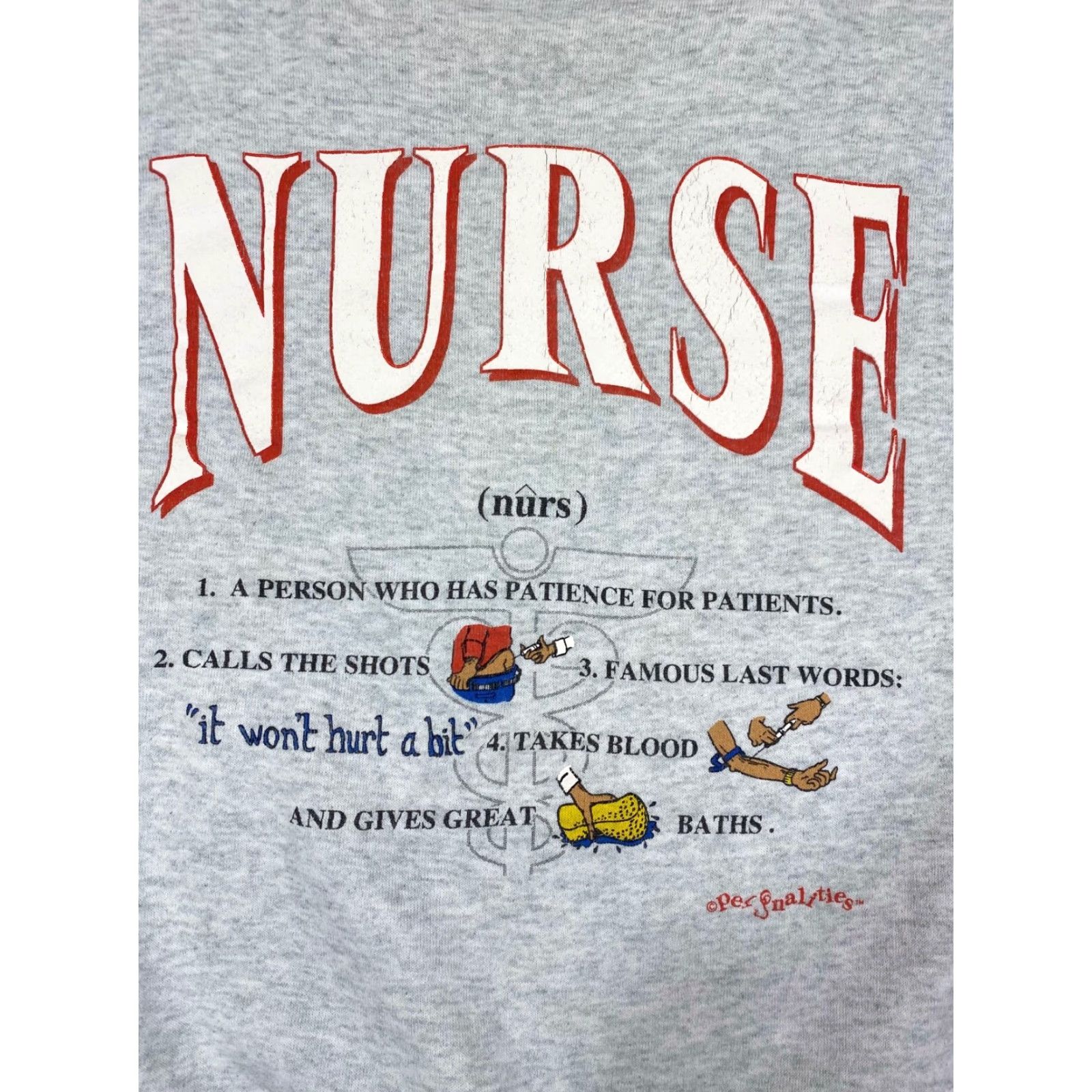 Fruit Of The Loom **VINTAGE Fruit of the Loom Gray T-Shirt L USA 90s** User: Vintage Fruit of the Loom Gray T-Shirt L USA 90s Nurse Def-i-ni-tions #1455 Size US L / EU 52-54 / 3 - 2 Thumbnail
