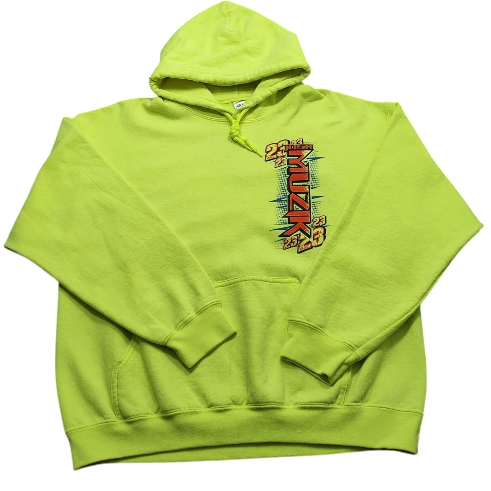 Gildan VINTAGE Gildan Hoodie Sports Racing Modified Dirt MN Track Adult L Green Crew Neck Pullover Hooded Long Sleeve Graphic Print Mens Mens? Size US L / EU 52-54 / 3 - 2 Thumbnail