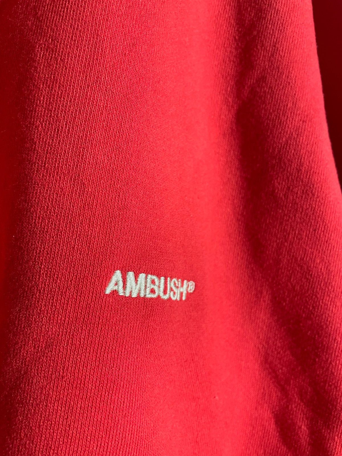 Ambush Design Ambush Red Men Basic Sweatshirt Embroidery Logo Size L Japan Size US L / EU 52-54 / 3 - 4 Thumbnail