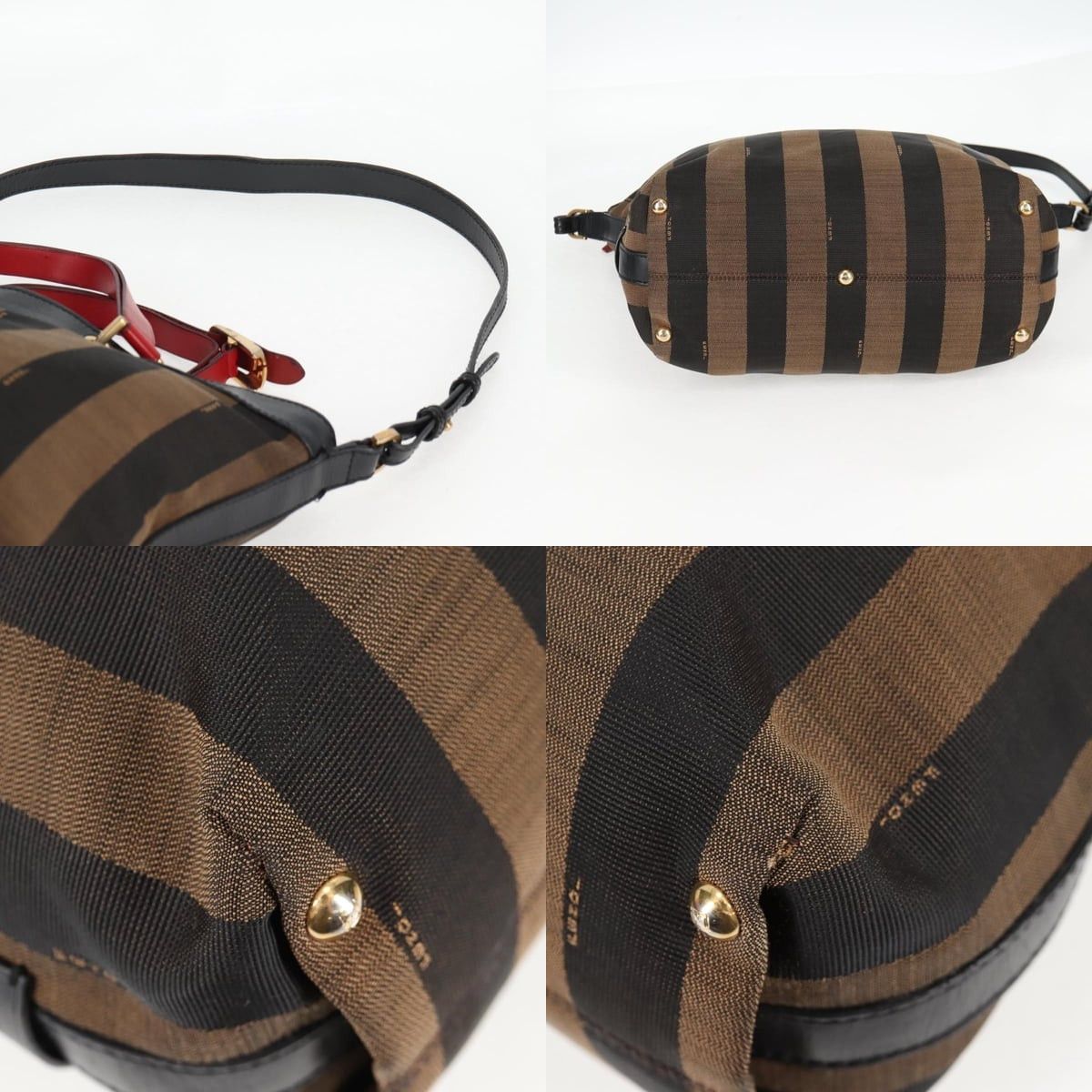 Fendi FENDI Pecan Canvas Backpack Brown Black Size ONE SIZE - 10 Thumbnail