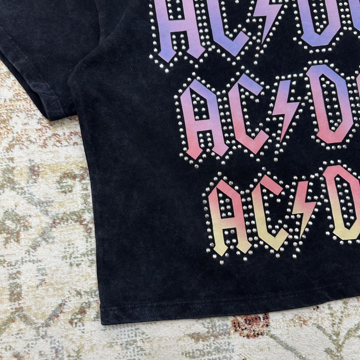 AC/DC × Vintage Vintage Top AC/DC T-shirts Rock Band Y2K 00s Grunge Size S / US 4 / IT 40 - 4 Thumbnail
