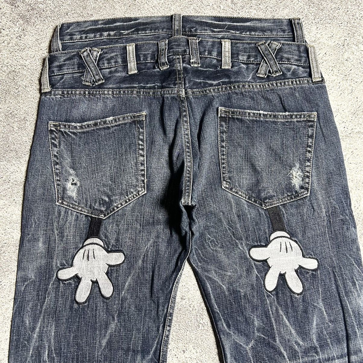 Disney Vintage Denim Doublewaist DISNEY PATCH ART BORDIR Size US 34 / EU 50 - 17 Thumbnail
