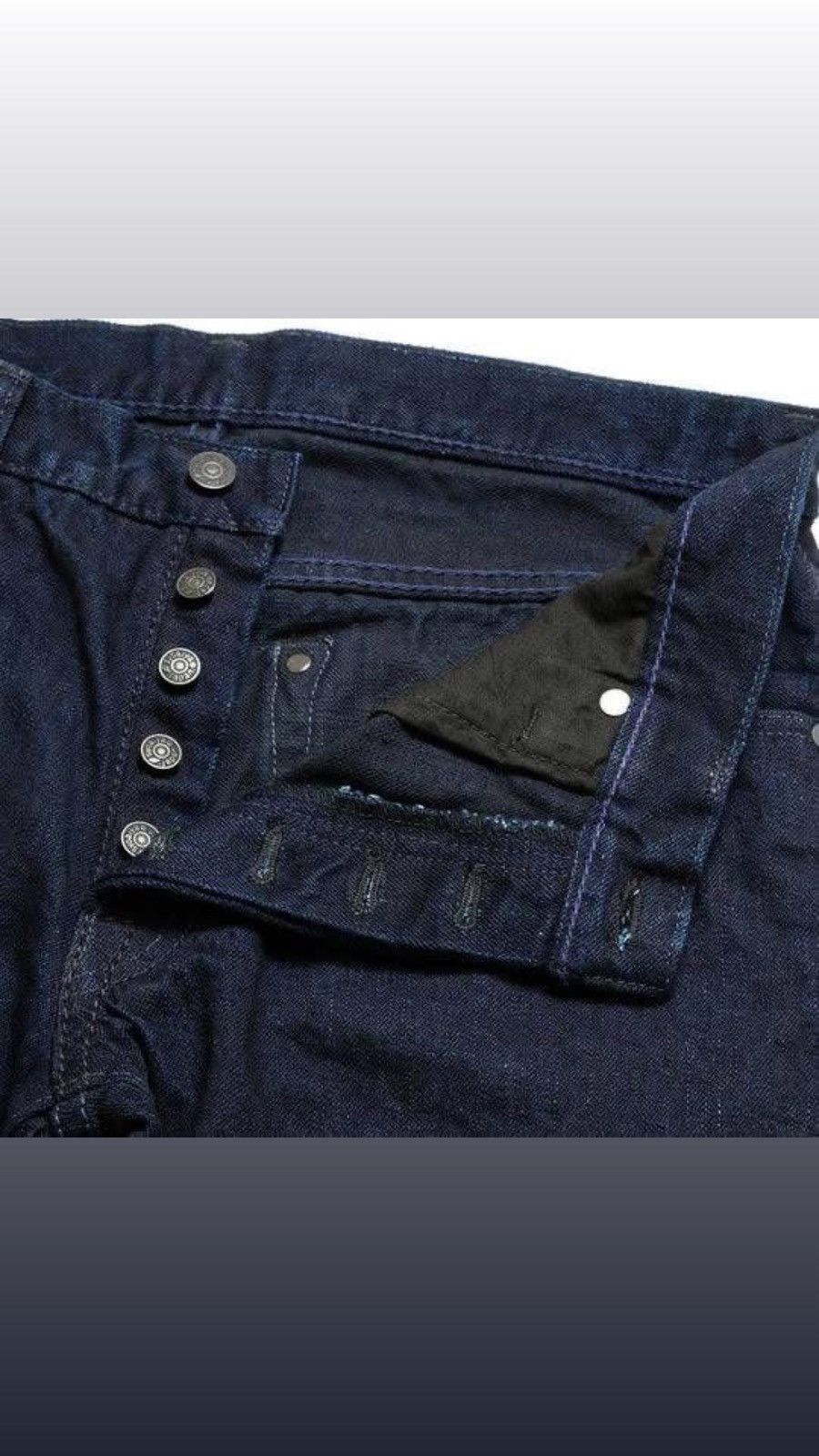 Pure Blue Japan PBJ indigo X Black Denim Size US 34 / EU 50 - 6 Thumbnail
